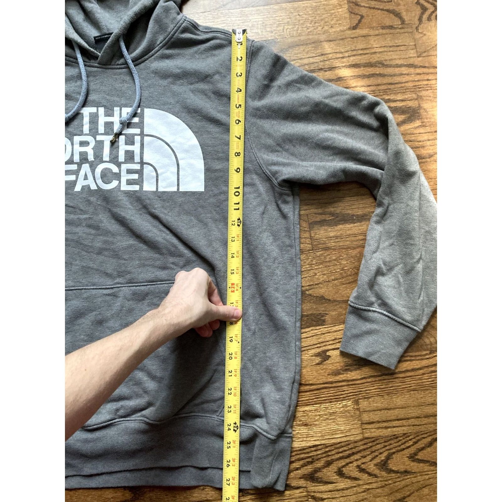 The North Face The North Face Hoodie Mens Size Large Logo Sweatshirt Gray Spell Out Size US L / EU 52-54 / 3 - 7 Thumbnail
