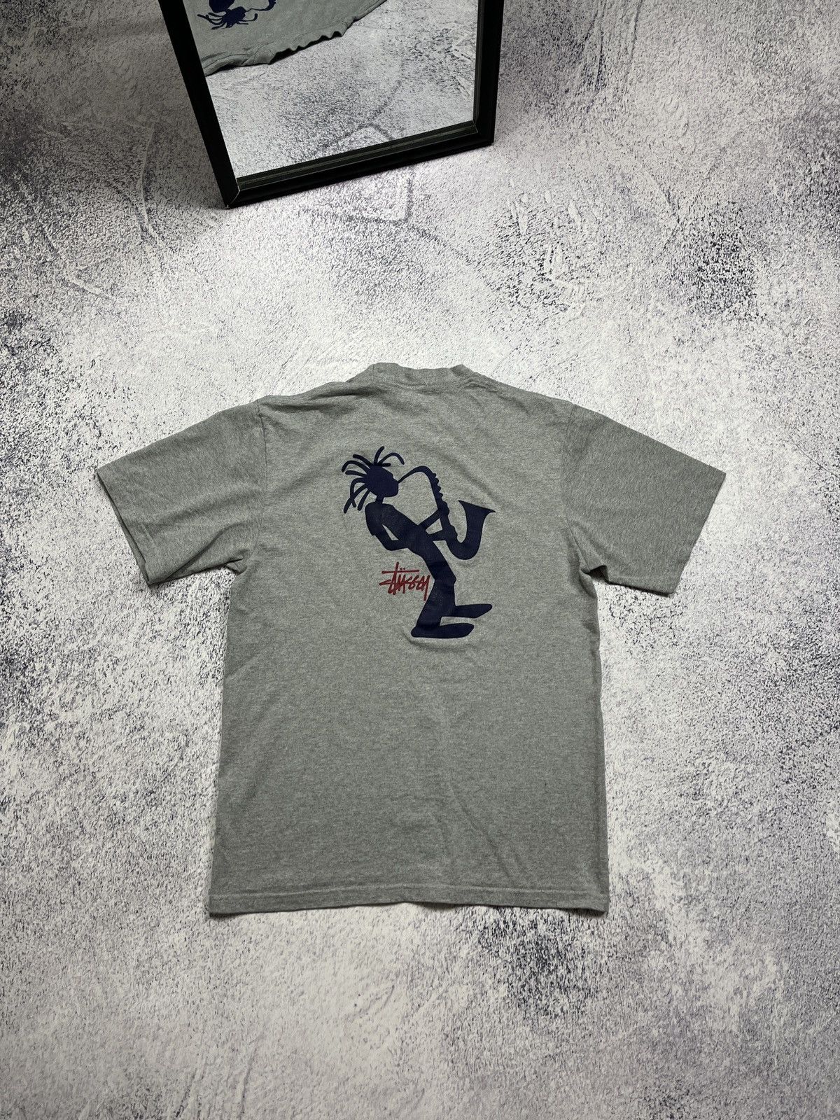 Stussy Stussy Outdoor 90’s Jazz Man Saxophone Vintage T Shirt Logo Size US S / EU 44-46 / 1 - 1 Thumbnail