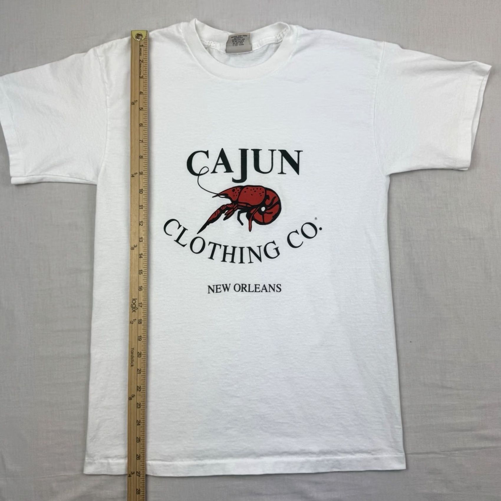 CO VINTAGE Cajun Clothing Co T Shirt Adult Medium White 90s USA Crawfish Mens Size US M / EU 48-50 / 2 - 6 Thumbnail