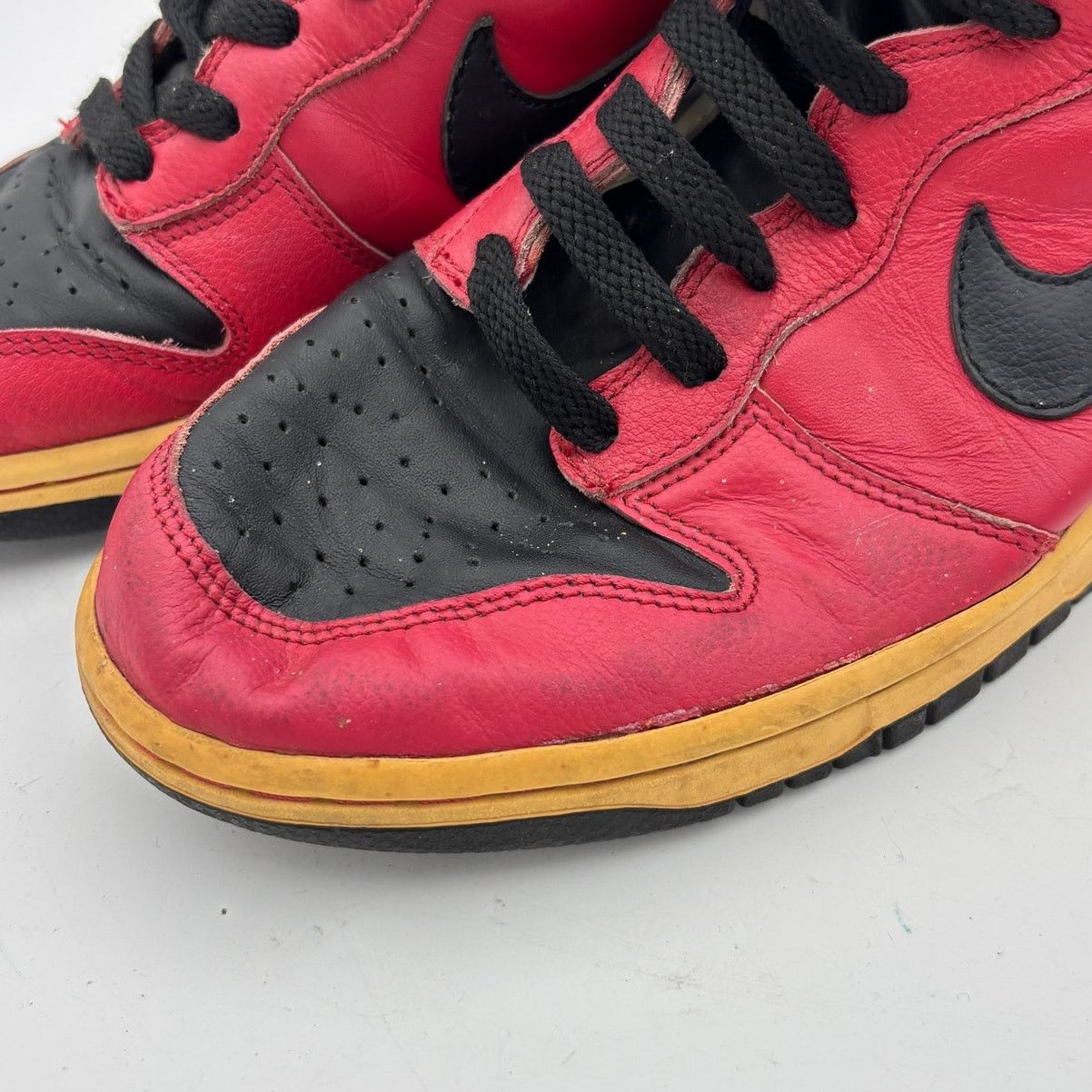Nike × Vintage Vintage Nike Dunk High Red Sneakers Men's 8.5 309432-601 Size US 8.5 / EU 41-42 - 12 Thumbnail