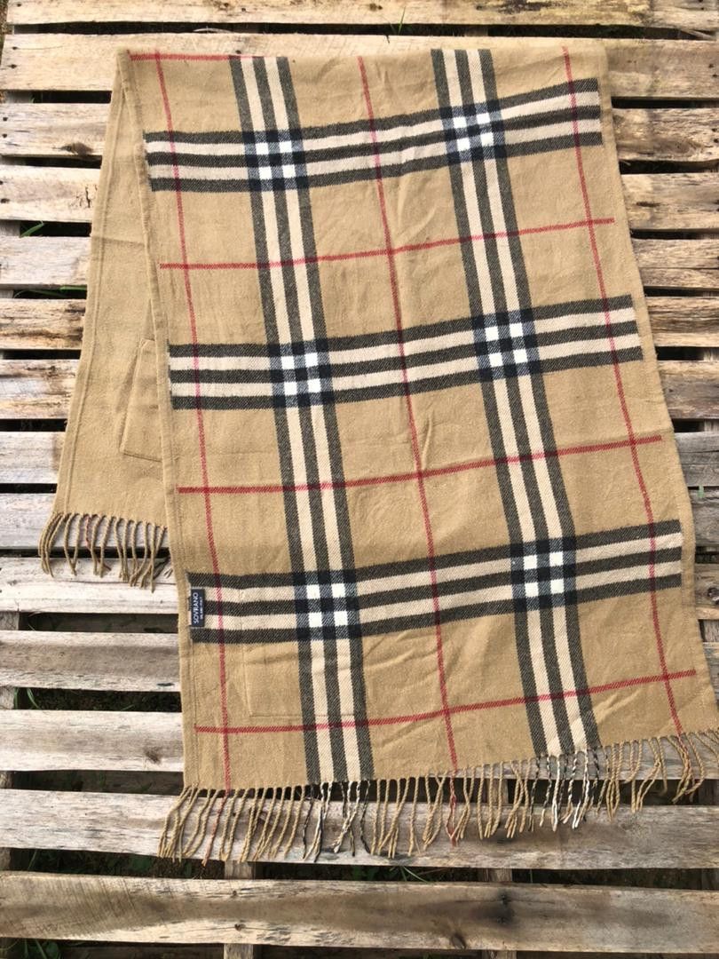 Designer × Vintage Sovrano Milano Italy Oversize Scarf With Double Pocket Size ONE SIZE - 1 Thumbnail