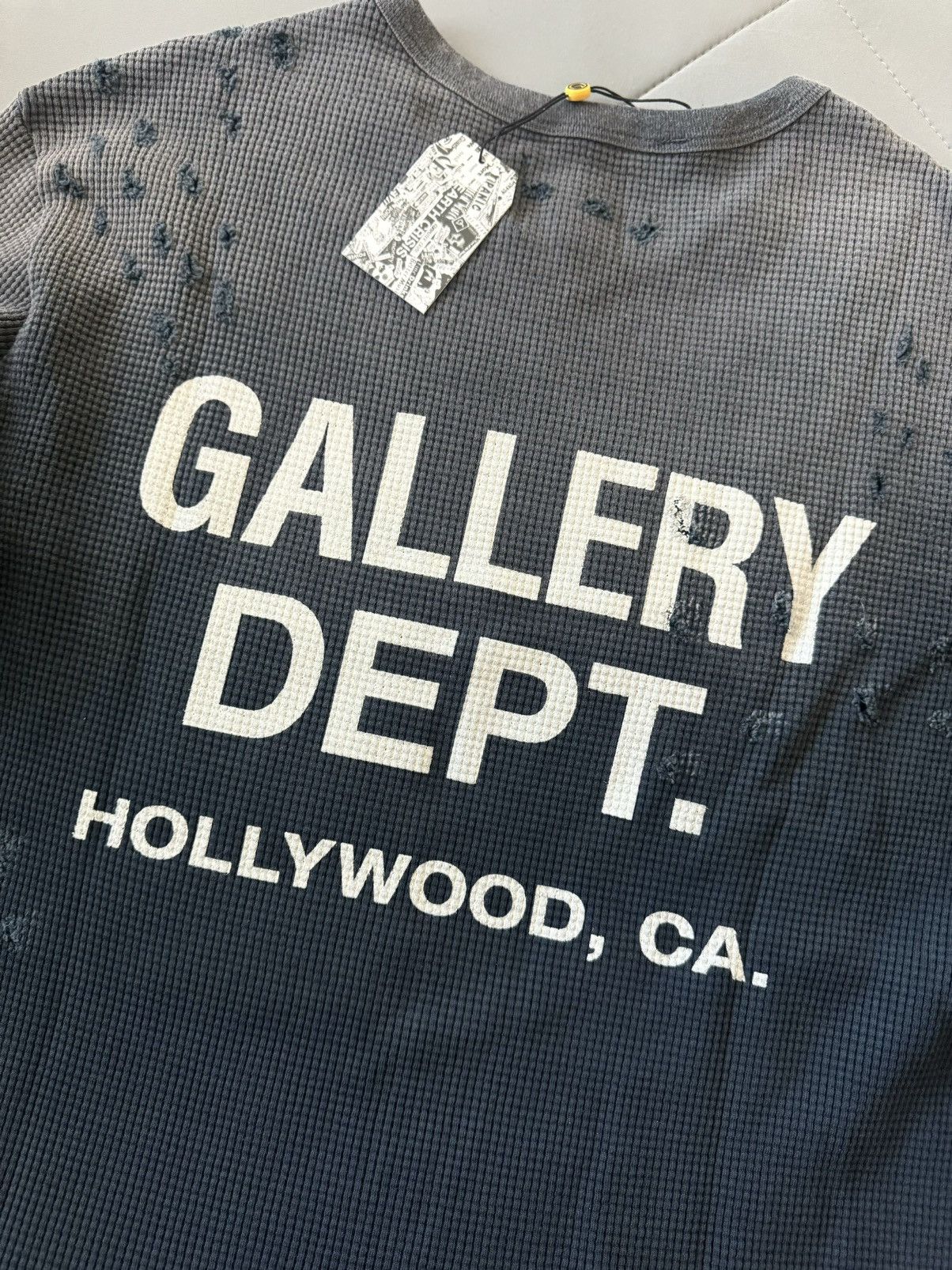 Gallery Dept. Gallery Dept. Urcle Distressed Thermal Long Sleeve Sz Large Size US L / EU 52-54 / 3 - 4 Thumbnail