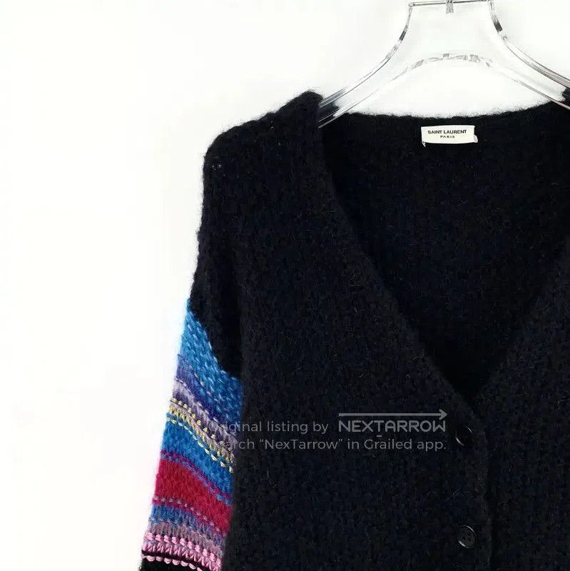 Yves Saint Laurent YSL Multi-Color Mohair Knit Sweater . Size XS / US 0-2 / IT 36-38 - 3 Thumbnail
