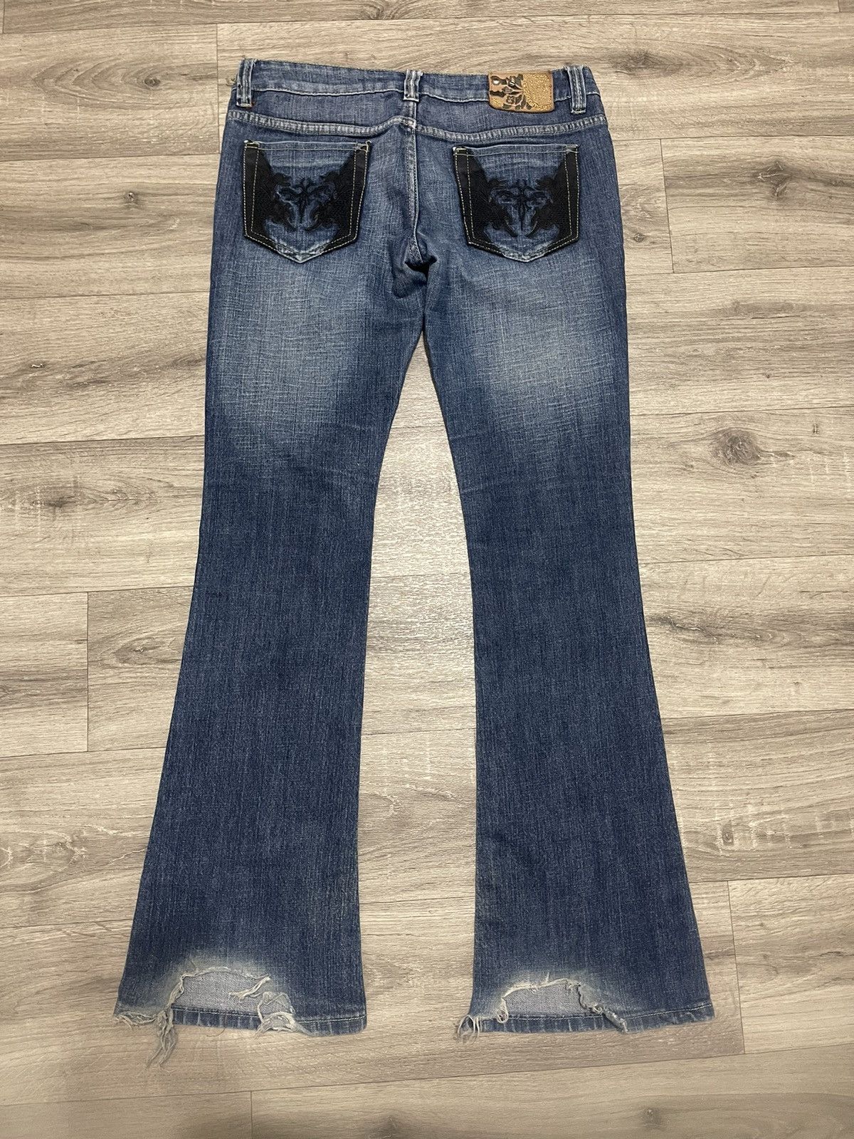 Diesel DIESEL ZATINY RIPPED FLARED VINTAGE Y2K JEANS SIZE 29 Size 24" / US 00 / IT 34 - 1 Thumbnail