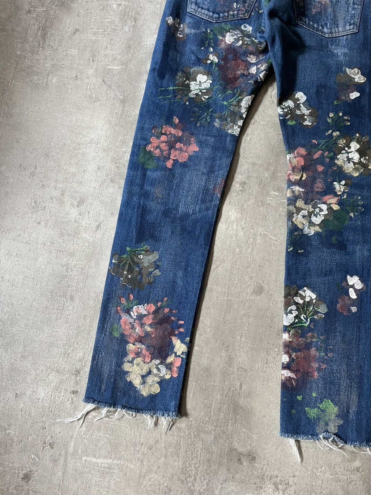 Gucci Gucci A/W 16 Hand Painted Floral jeans blue rare Size US 32 / EU 48 - 10 Thumbnail