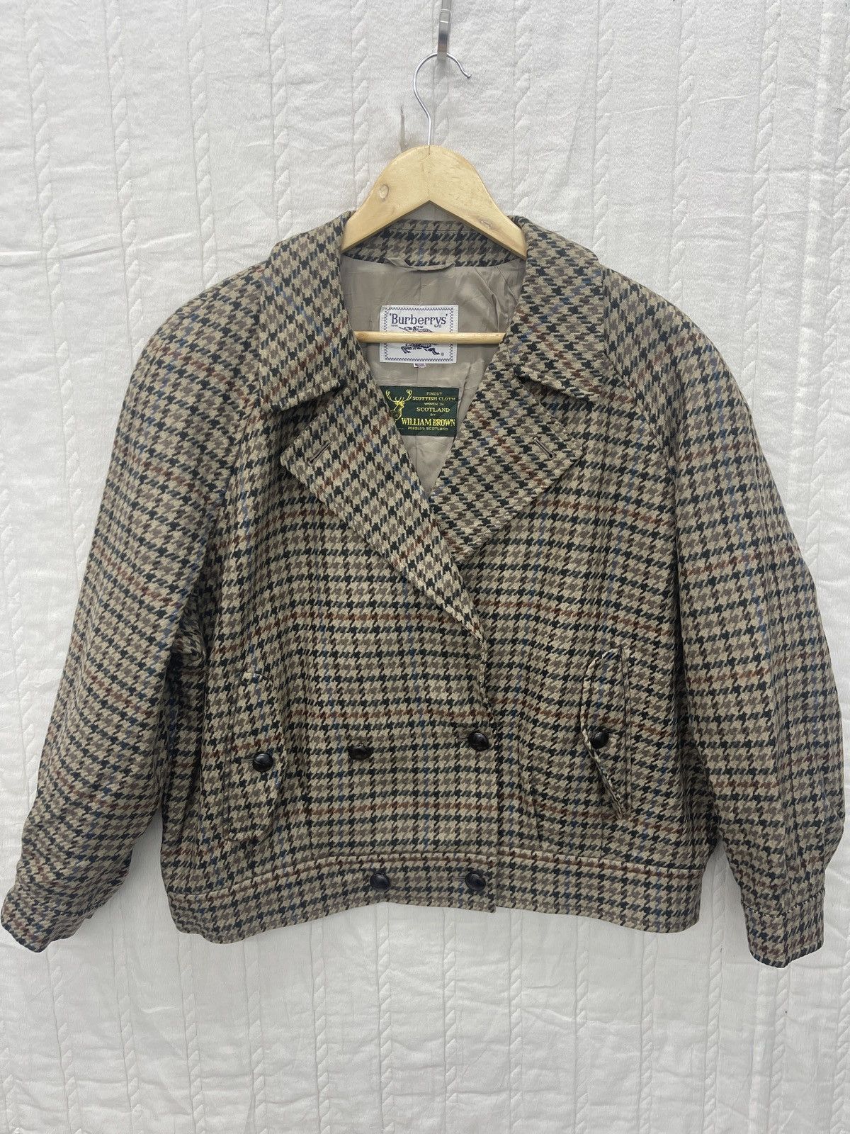 Burberry Prorsum × Vintage VTG BURBERRY WOOL BOMBER JACKET Size US M / EU 48-50 / 2 - 1 Thumbnail