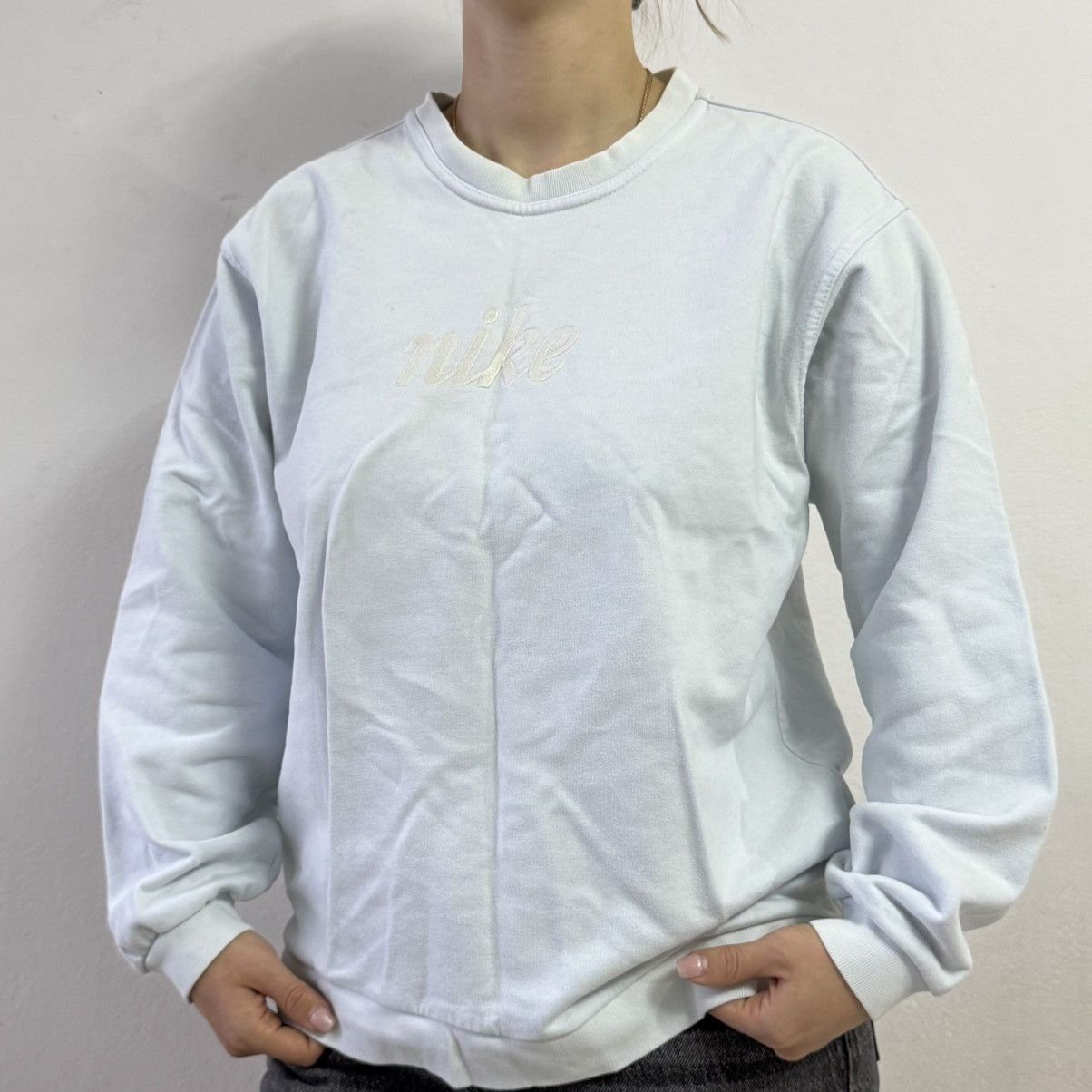 Nike Vintage Nike sweatshirt crewneck 00s big swoosh Size M / US 6-8 / IT 42-44 - 3 Thumbnail