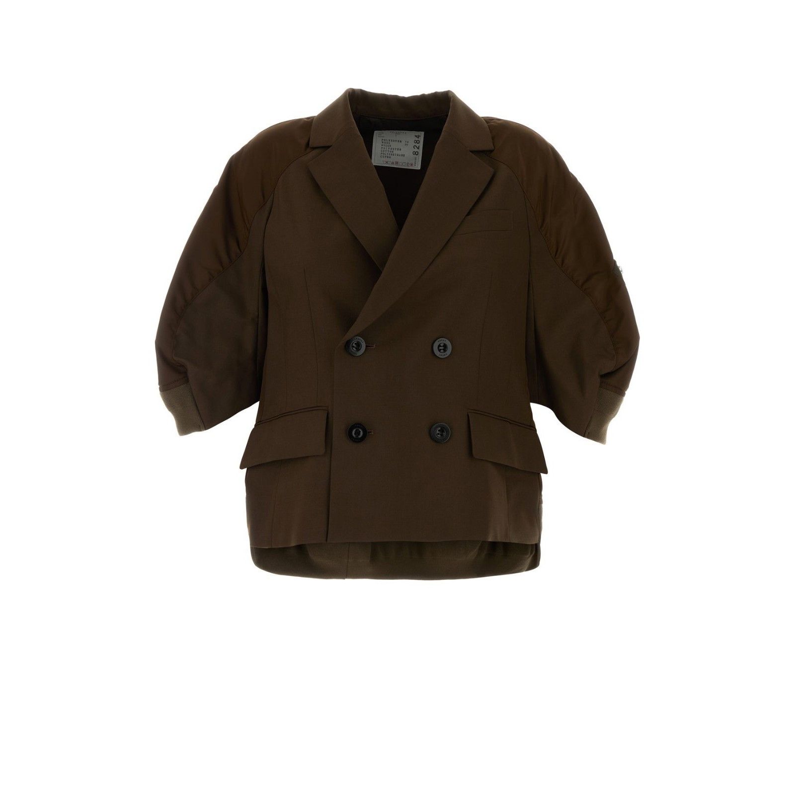 SACAI Chocolate Polyester Blend Blazer New & Authentic (Wome