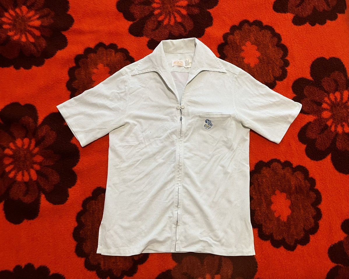 Vintage Vintage 60s Ka Lina Zip-Up Shirt Size US S / EU 44-46 / 1 - 1 Thumbnail