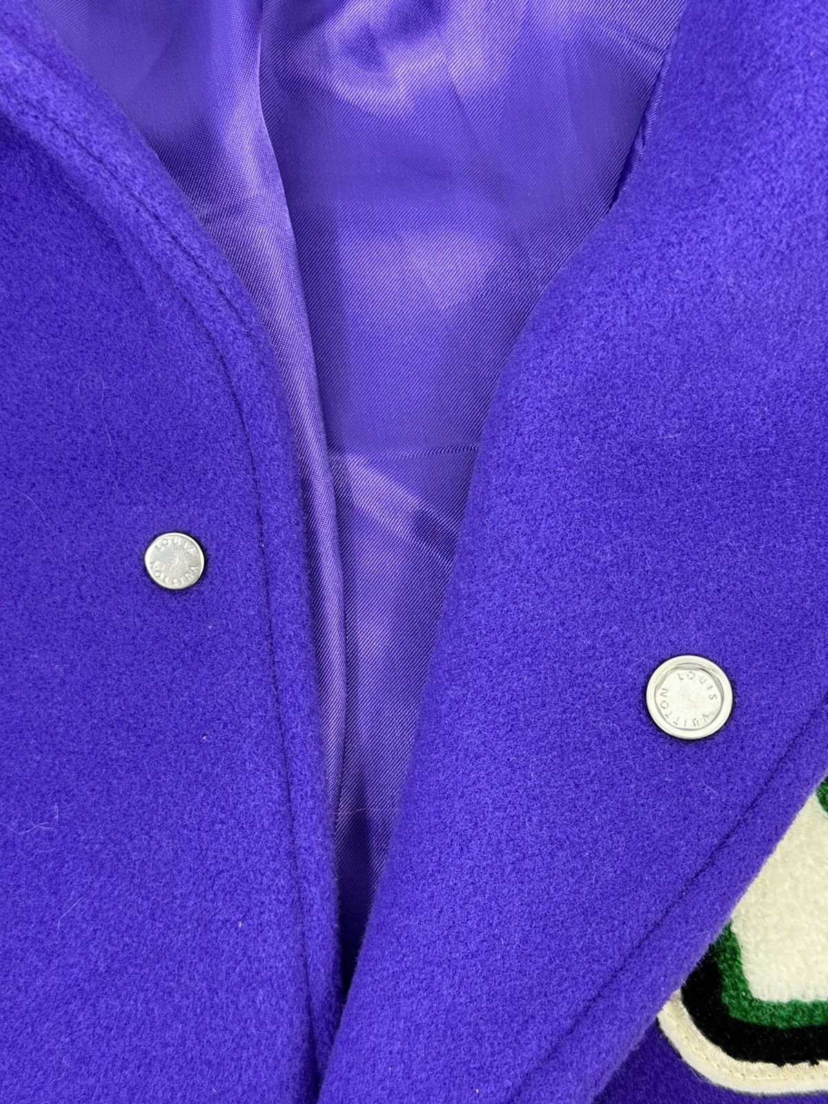 Louis Vuitton VIRGIL ABLOH FROG PURPLE VARSITY JACKET Size US XXL / EU 58 / 5 - 7 Thumbnail