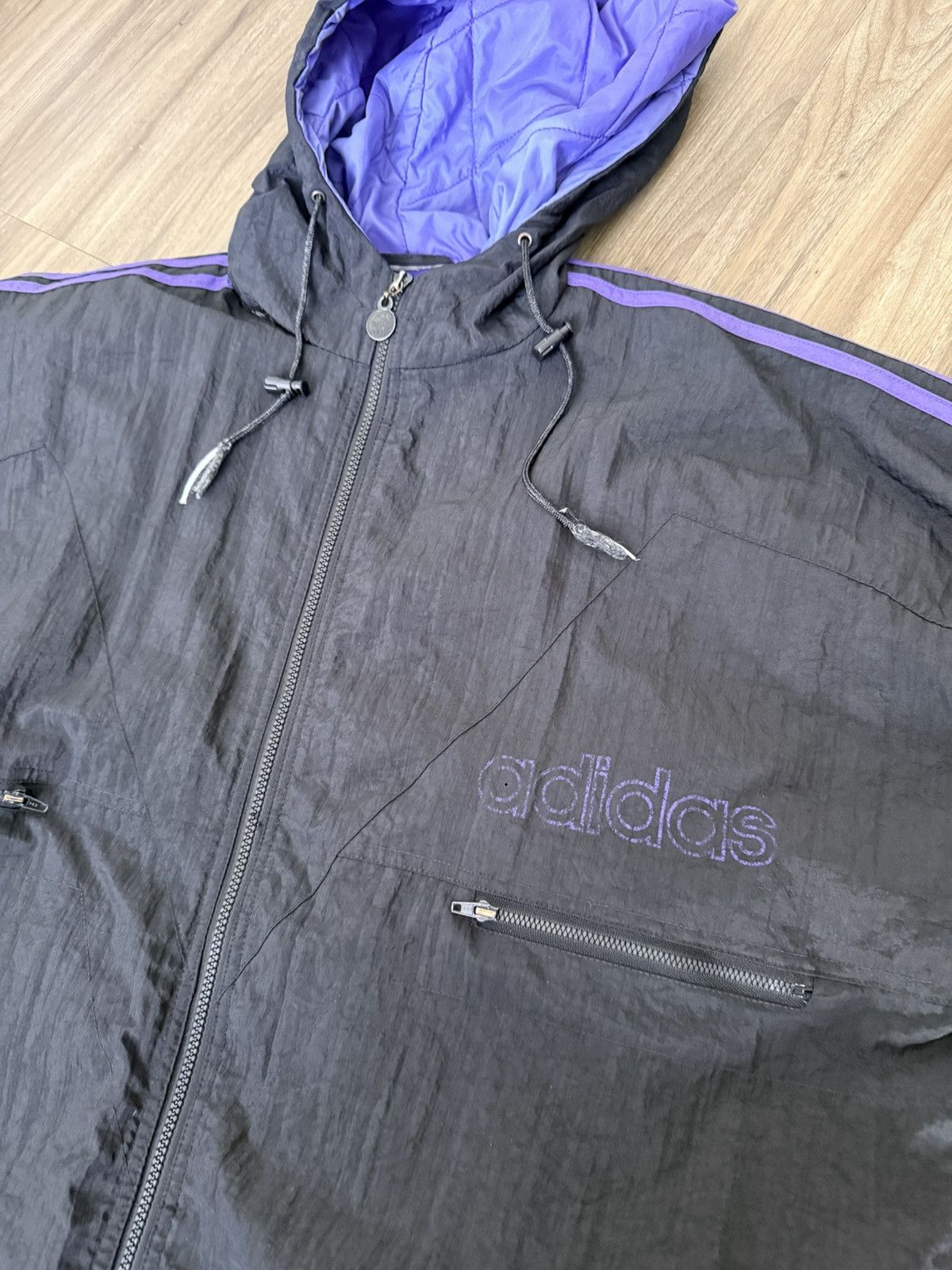 Adidas Vintage Adidas Originals Jacket XL Hooded Windbreaker 90s Size US XL / EU 56 / 4 - 3 Thumbnail