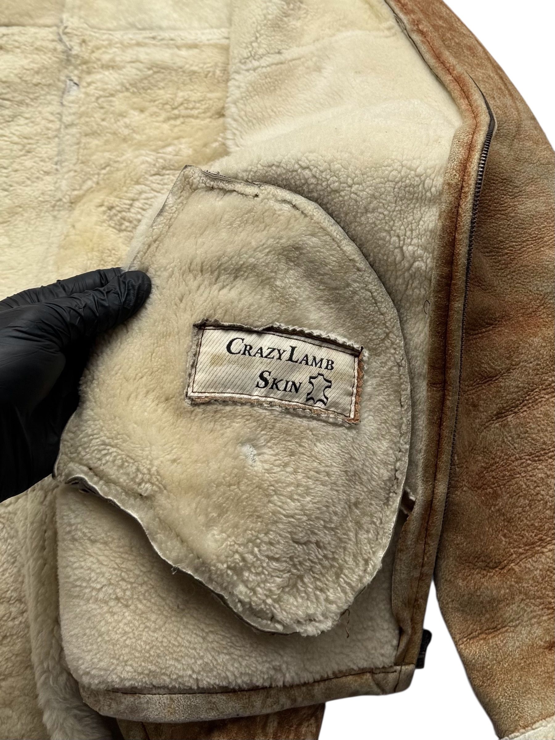 Vintage Y2K Faded Real Sheepskin Coat(V363) Size US M / EU 48-50 / 2 - 12 Thumbnail