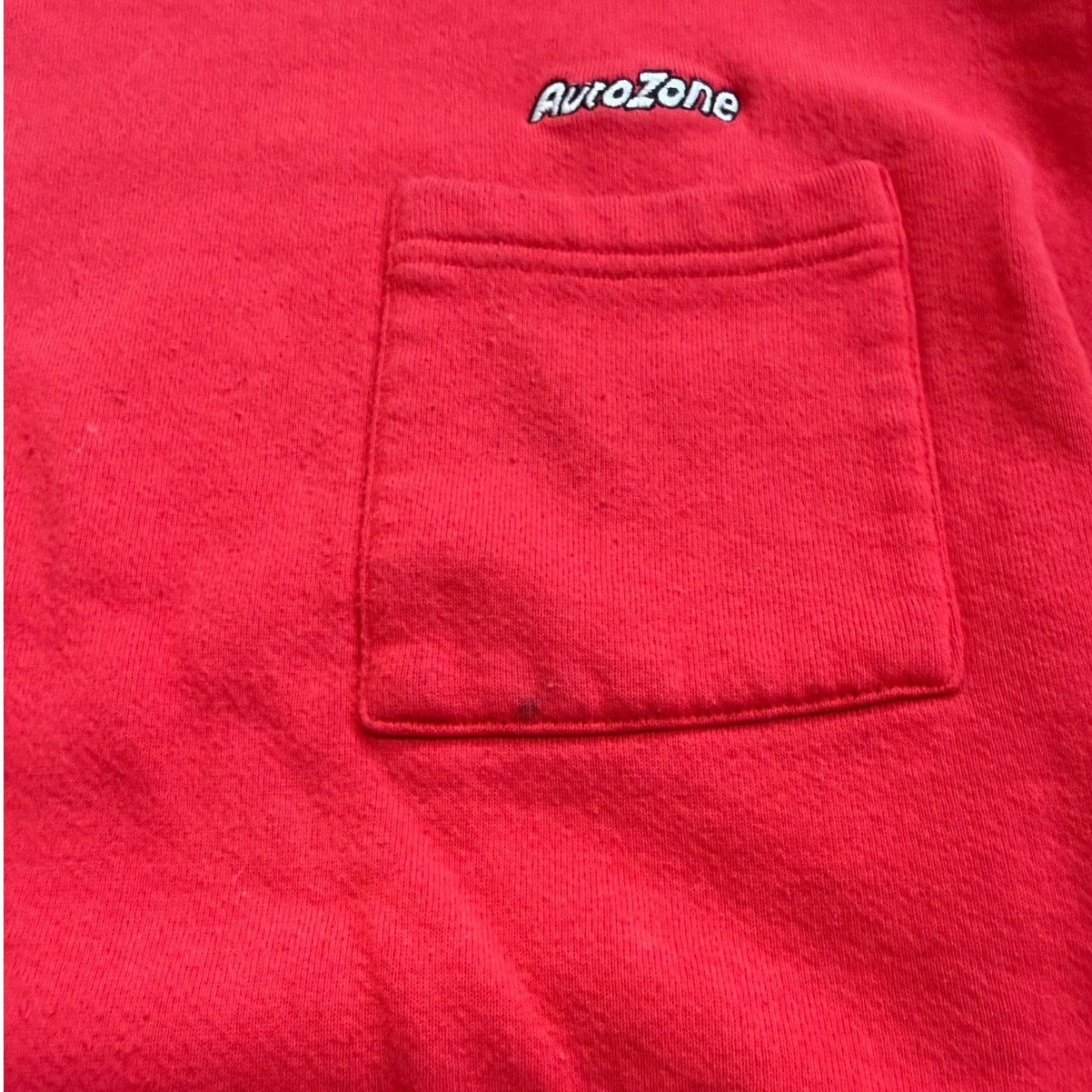 Vintage Vintage 80s Autozone Red Crewneck Employee Sweatshirt Size US L / EU 52-54 / 3 - 6 Thumbnail