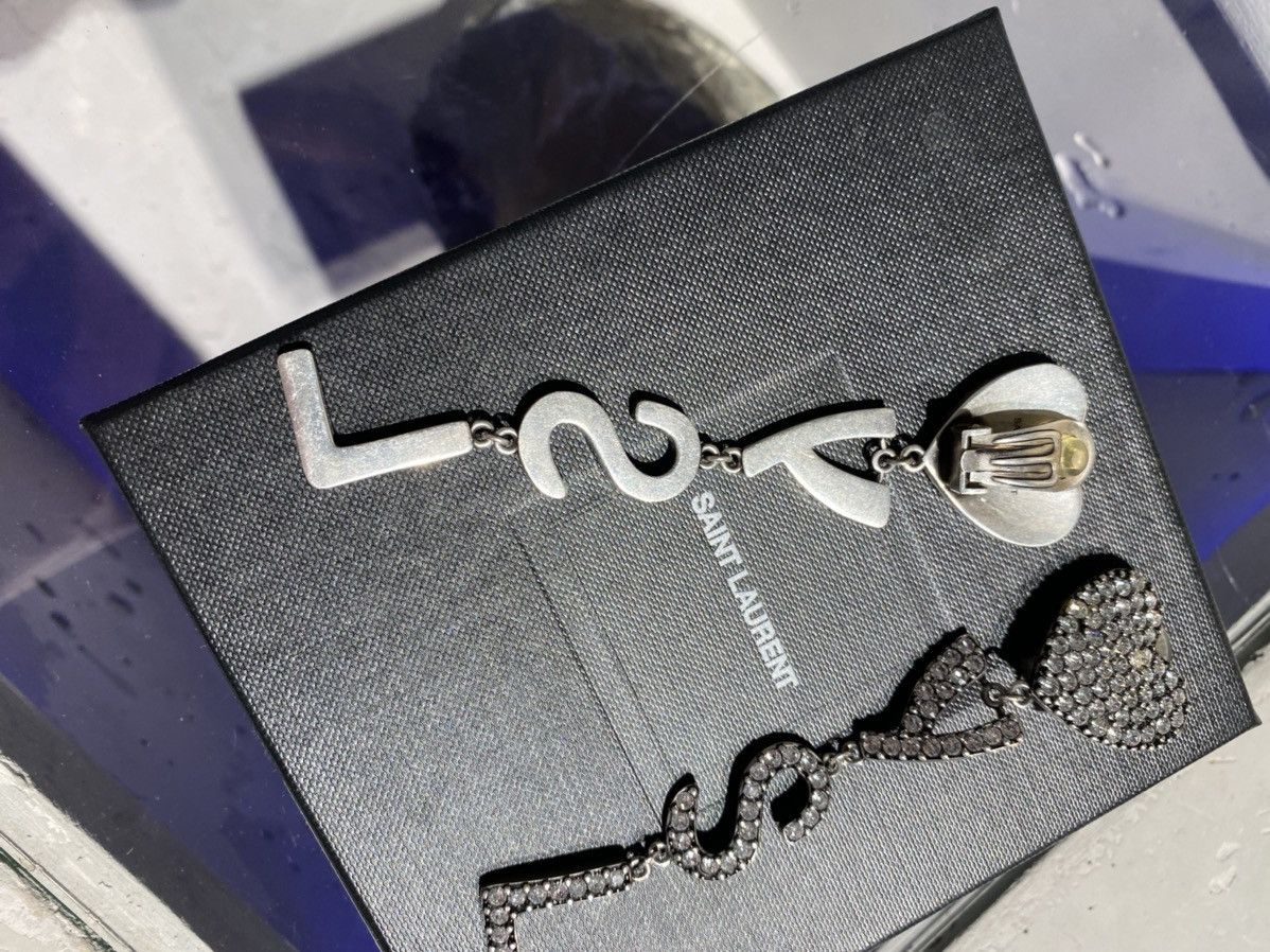 Saint Laurent Paris BNWT Saint Laurent YSL Crystal Earrings Size ONE SIZE - 3 Thumbnail
