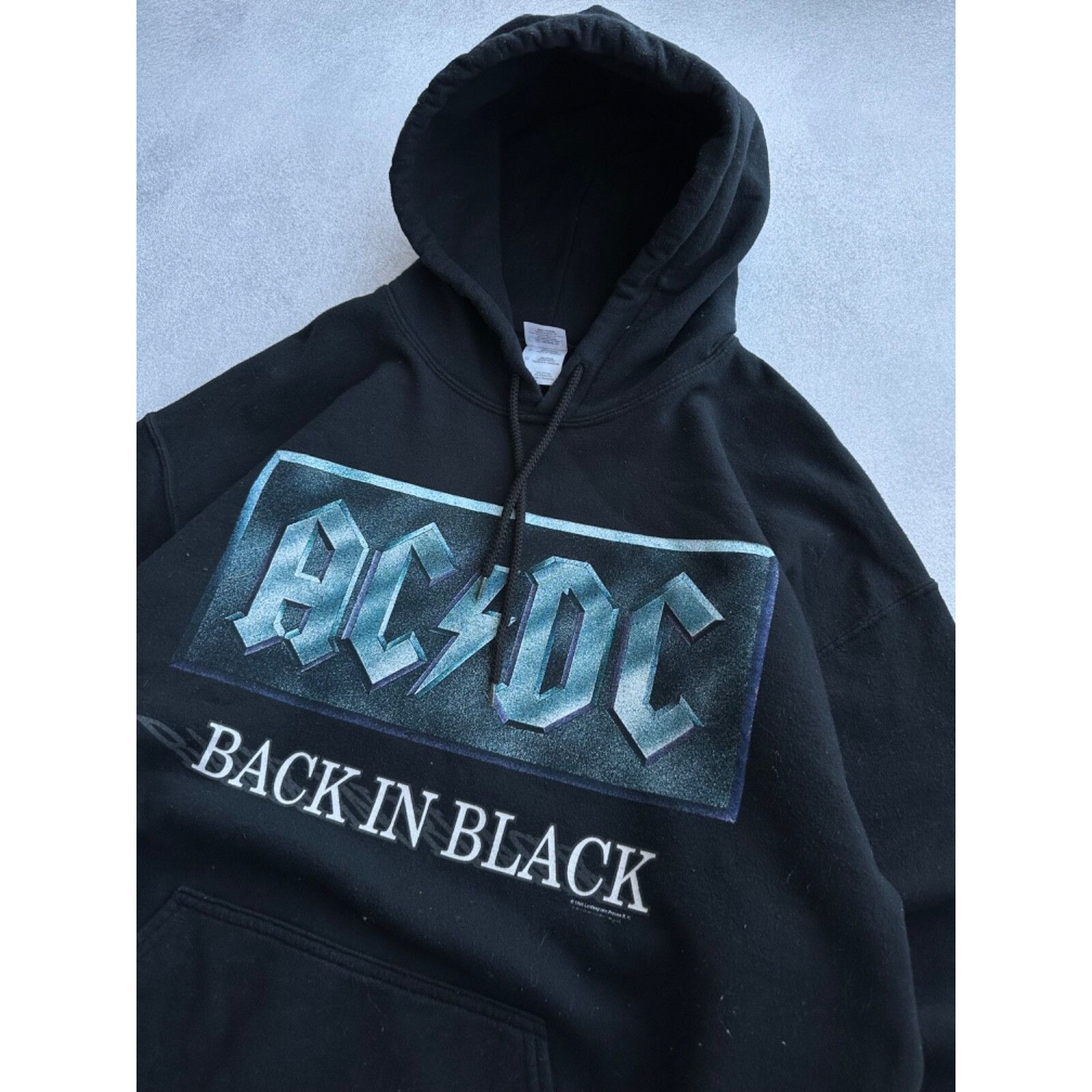AC/DC VTG AC/DC Back in Black 1995 Rock Band Hoodie Size US L / EU 52-54 / 3 - 6 Thumbnail