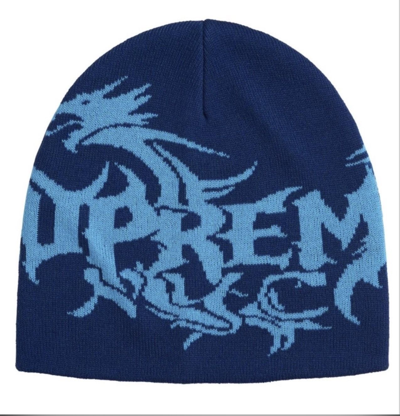 Supreme × Thrasher Supreme Thrasher Beanie Blue | Grailed