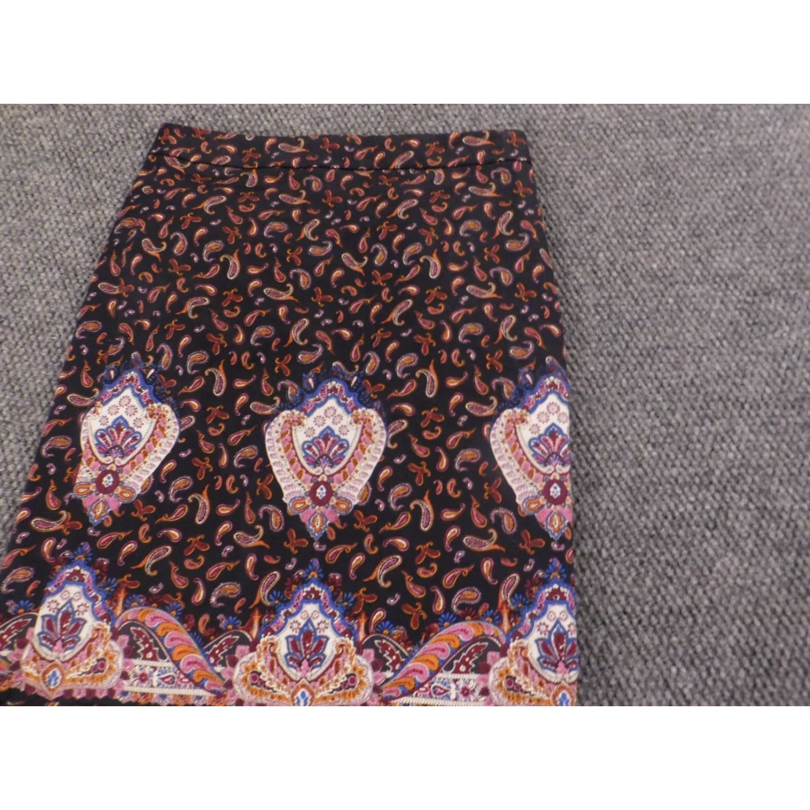 J.Crew J.Crew Skirt 0 Purple Knee Length A-Line Zip Knit Cotton Womens Regular Mid Rise Lined Solid Dress Casual Vintage No Size 25" / US 0 / IT 36 - 3 Thumbnail