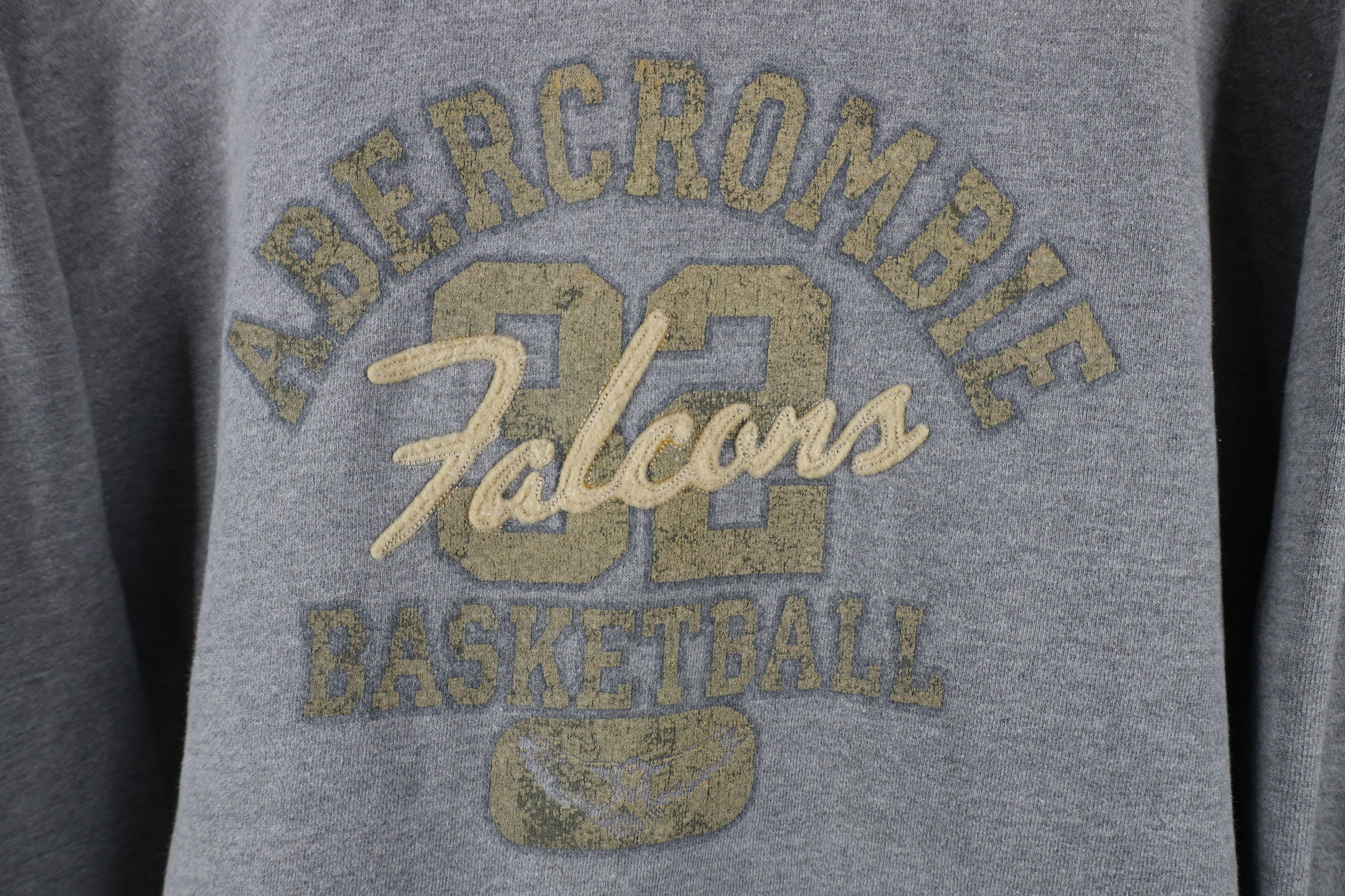 Abercrombie & Fitch × Vintage Vintage Abercrombie & Fitch Basketball Heavyweight Hoodie Size US XL / EU 56 / 4 - 4 Thumbnail