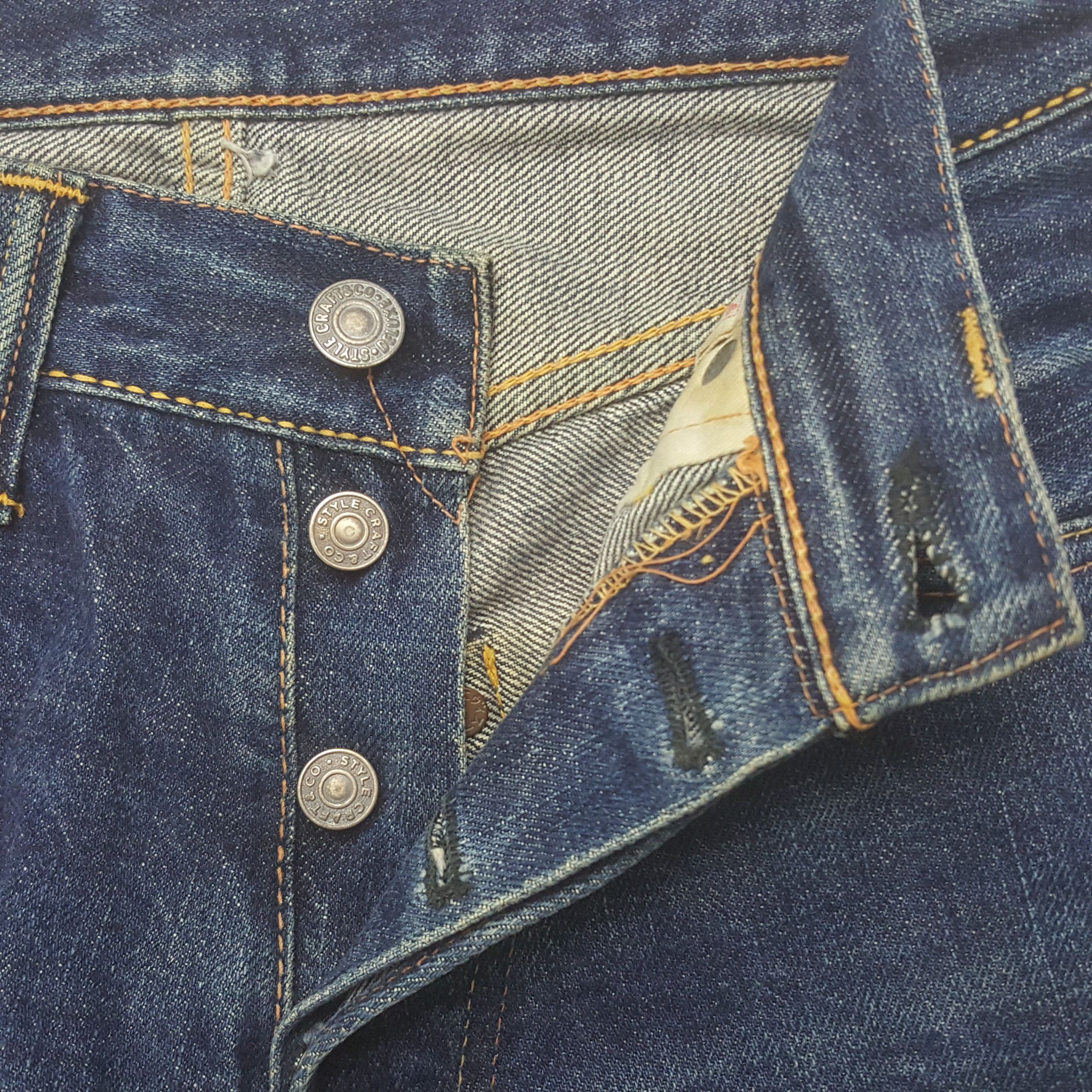 Evisu Vintage Evisu Japanese Brand Daicock Custom Art Denim Jeans Size 24" / US 00 / IT 34 - 8 Thumbnail