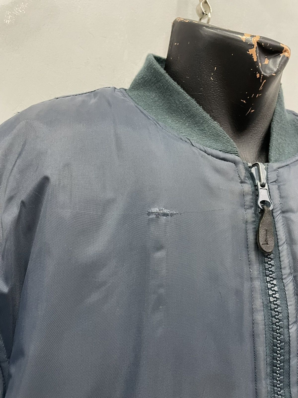 Alpha Industries Vintage Blue MA-1 Bomber balenciaga style Jacket Military Size US L / EU 52-54 / 3 - 6 Thumbnail