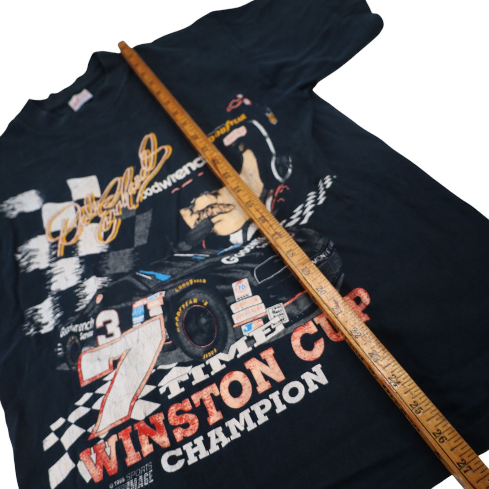 NASCAR × Vintage VTG 90s Dale Earnhardt Winston Cup Champion Graphic T Shirt Size US L / EU 52-54 / 3 - 7 Thumbnail