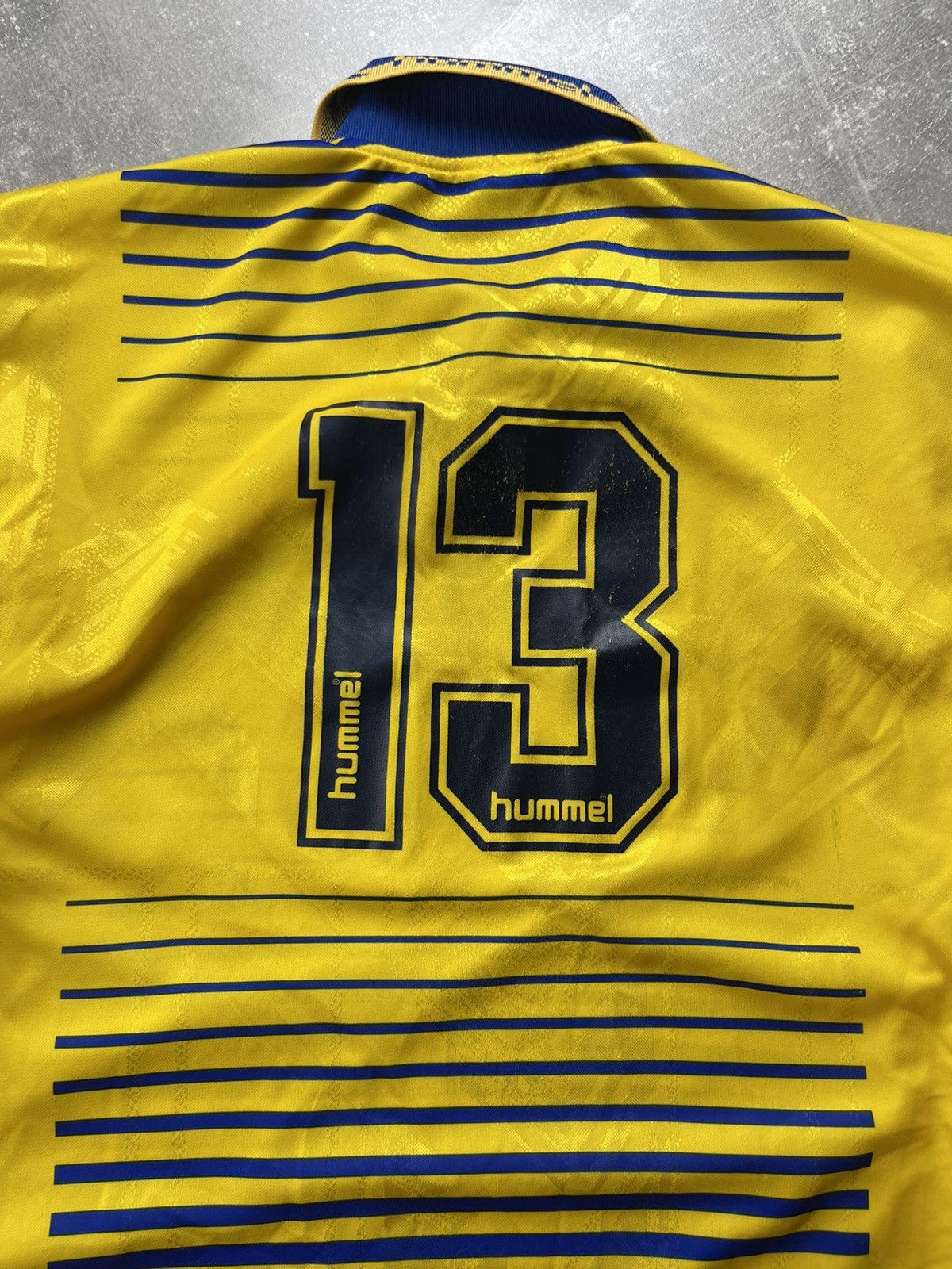Hummel Vintage Hummel Football Jersey Yellow Long Sleeve 80s Retro Size US M / EU 48-50 / 2 - 9 Thumbnail