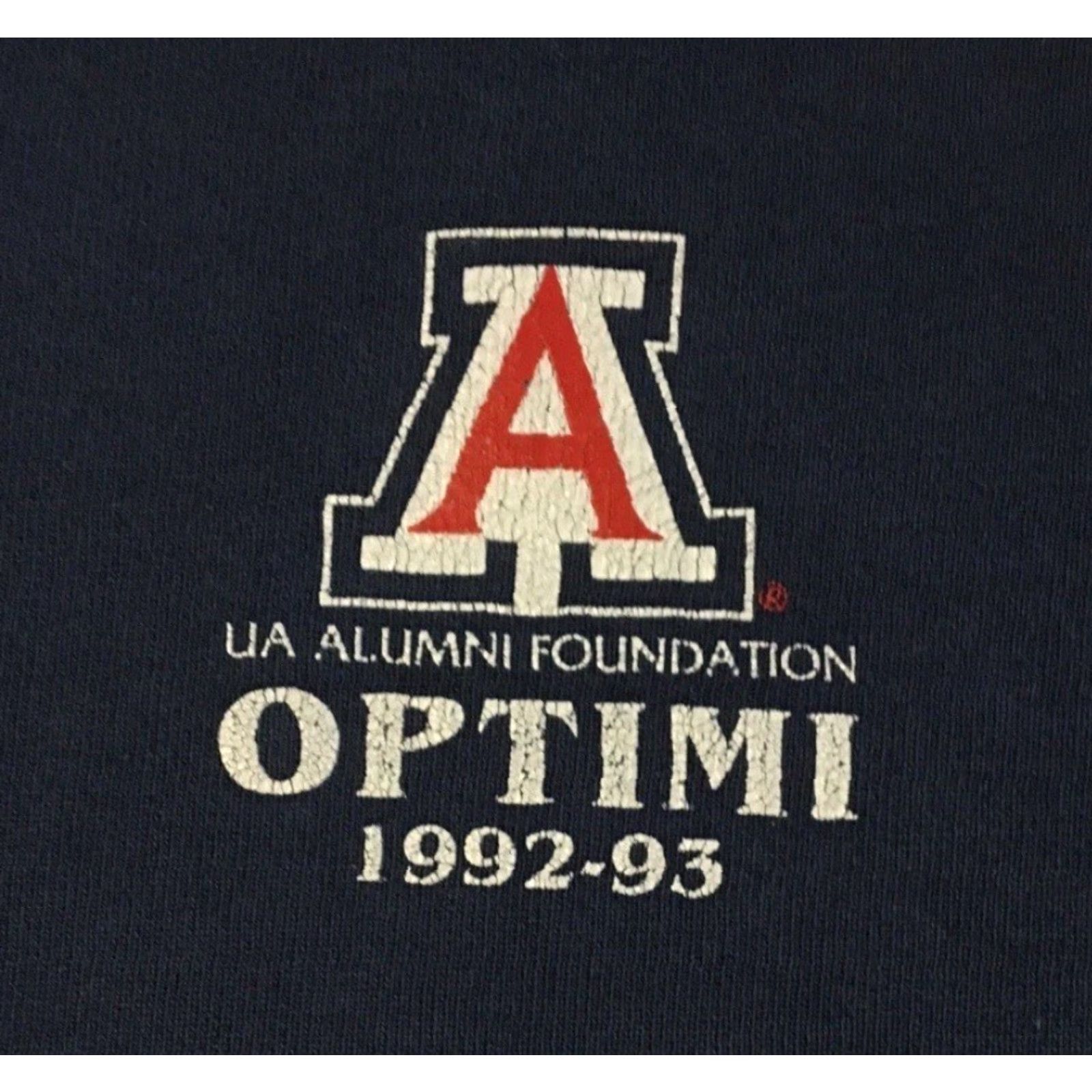 Vintage Vtg University Of Arizona Faded Distress Sweatshirt XL College Track Grunge Hoodie Men Navy Blue 90s Arizona State University Wildcats Size US XL / EU 56 / 4 - 2 Thumbnail