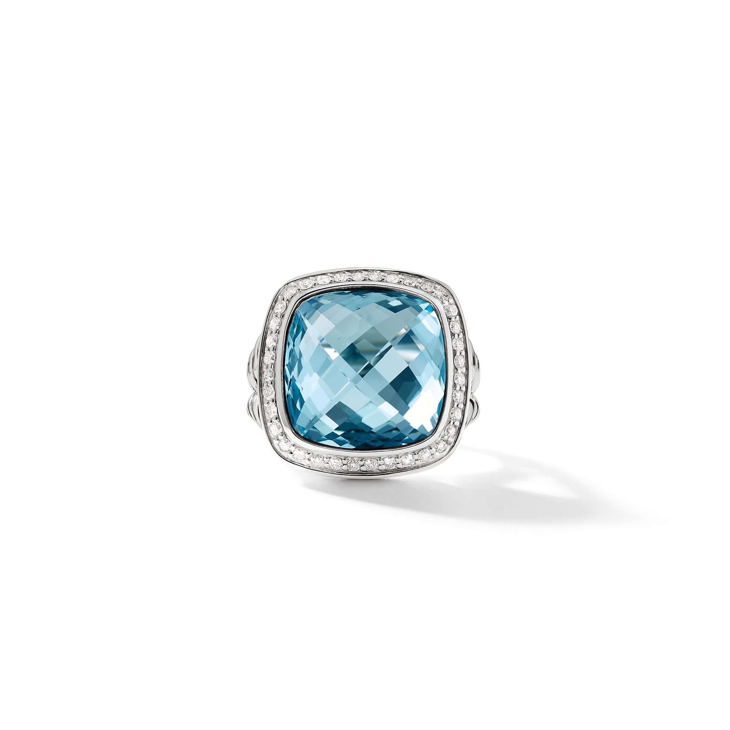 David Yurman o1w1db10525 R12454D Ring in Silver with Topaz and Diamond Size ONE SIZE - 3 Thumbnail