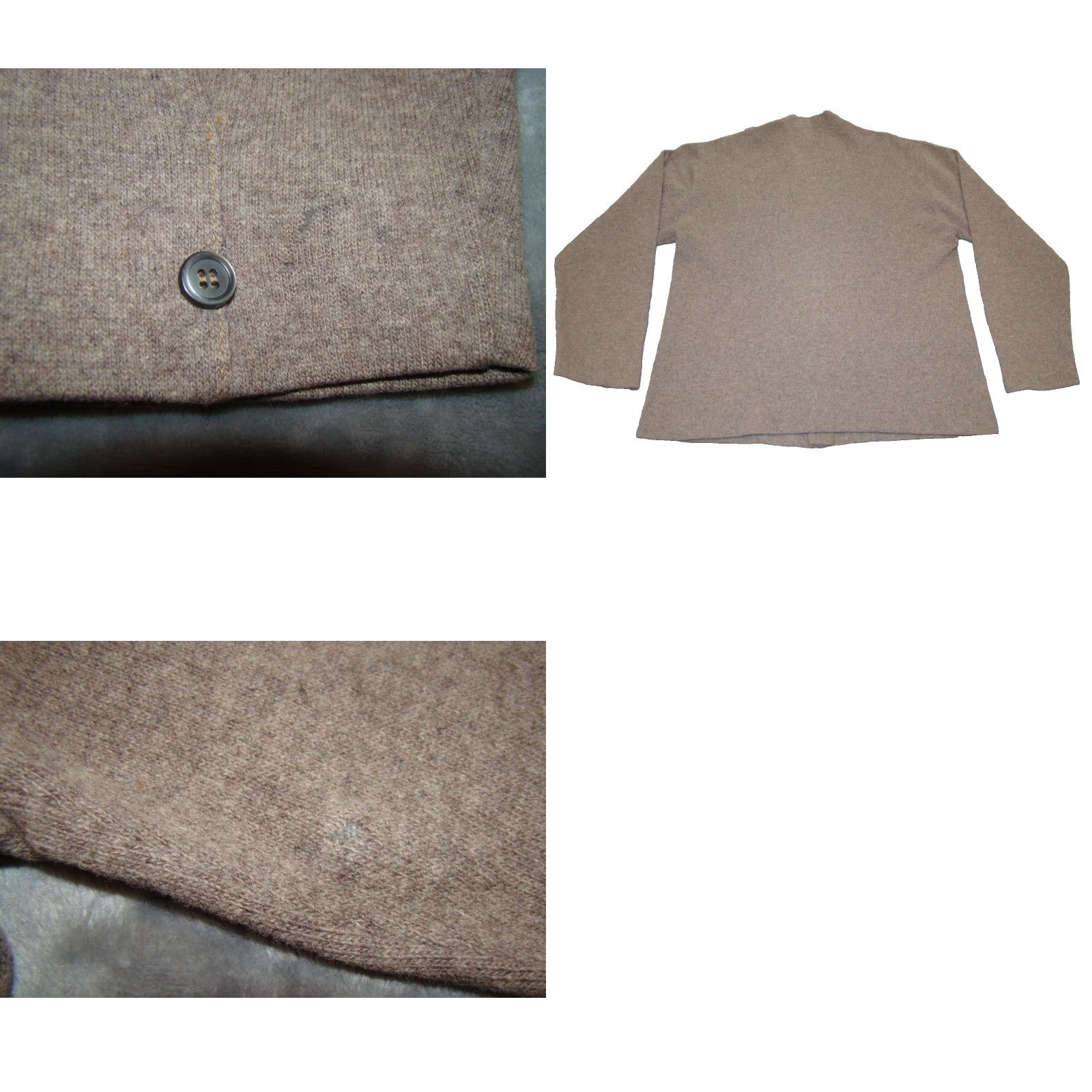 Vintage VINTAGE Manhattan Australian Wool Mens XL Knit Brown Cardigan Sweater Size US XL / EU 56 / 4 - 9 Thumbnail