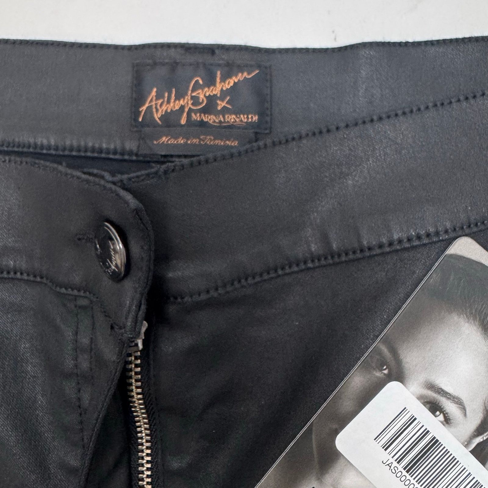 Marina Rinaldi Marina Rinaldi x Ashley Graham Faux Leather Pencil Skirt 22 Size 42" / US 20 - 6 Thumbnail