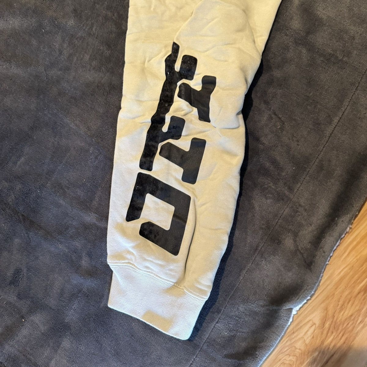 Off-White Beige Off-White Logo Sweatpants Size XXL Drawstring Size US 38 / EU 54 - 3 Thumbnail