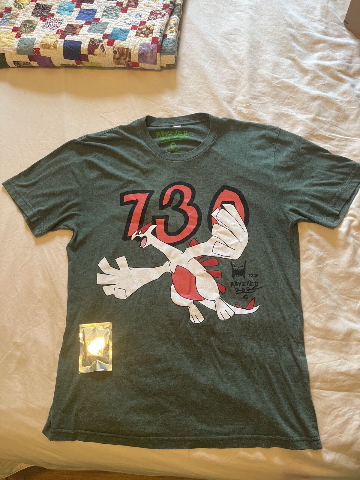 Asspizza Asspizza Babbit Revived Gen 2 Shiny Lugia tee + star pin Size US L / EU 52-54 / 3 - 1 Thumbnail