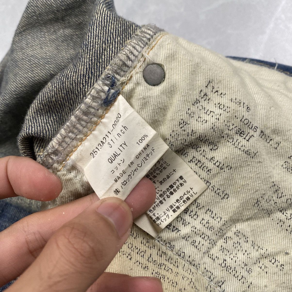 Japanese Brand Rare Azul Japan Poem Wording Pocket Mudwash Denim Size US 33 - 10 Thumbnail
