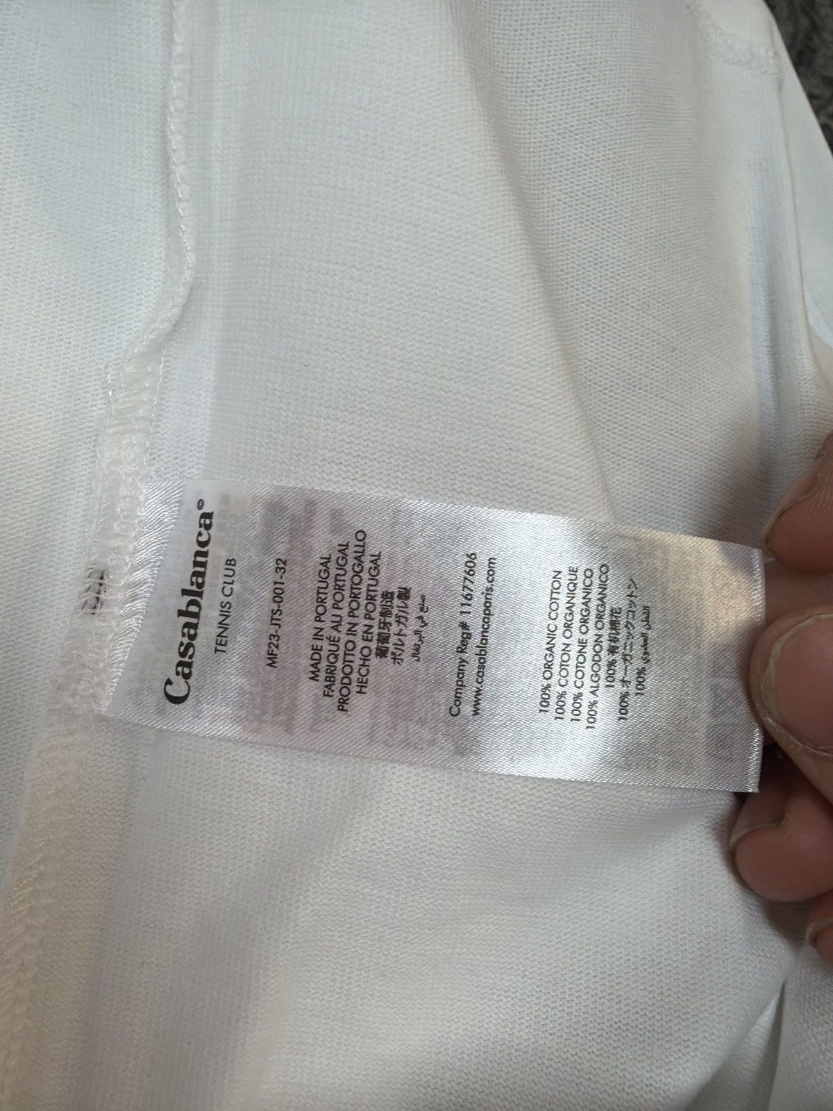 Casablanca Casablanca Tennis Club 2023 T shirt white Size US M / EU 48-50 / 2 - 5 Thumbnail