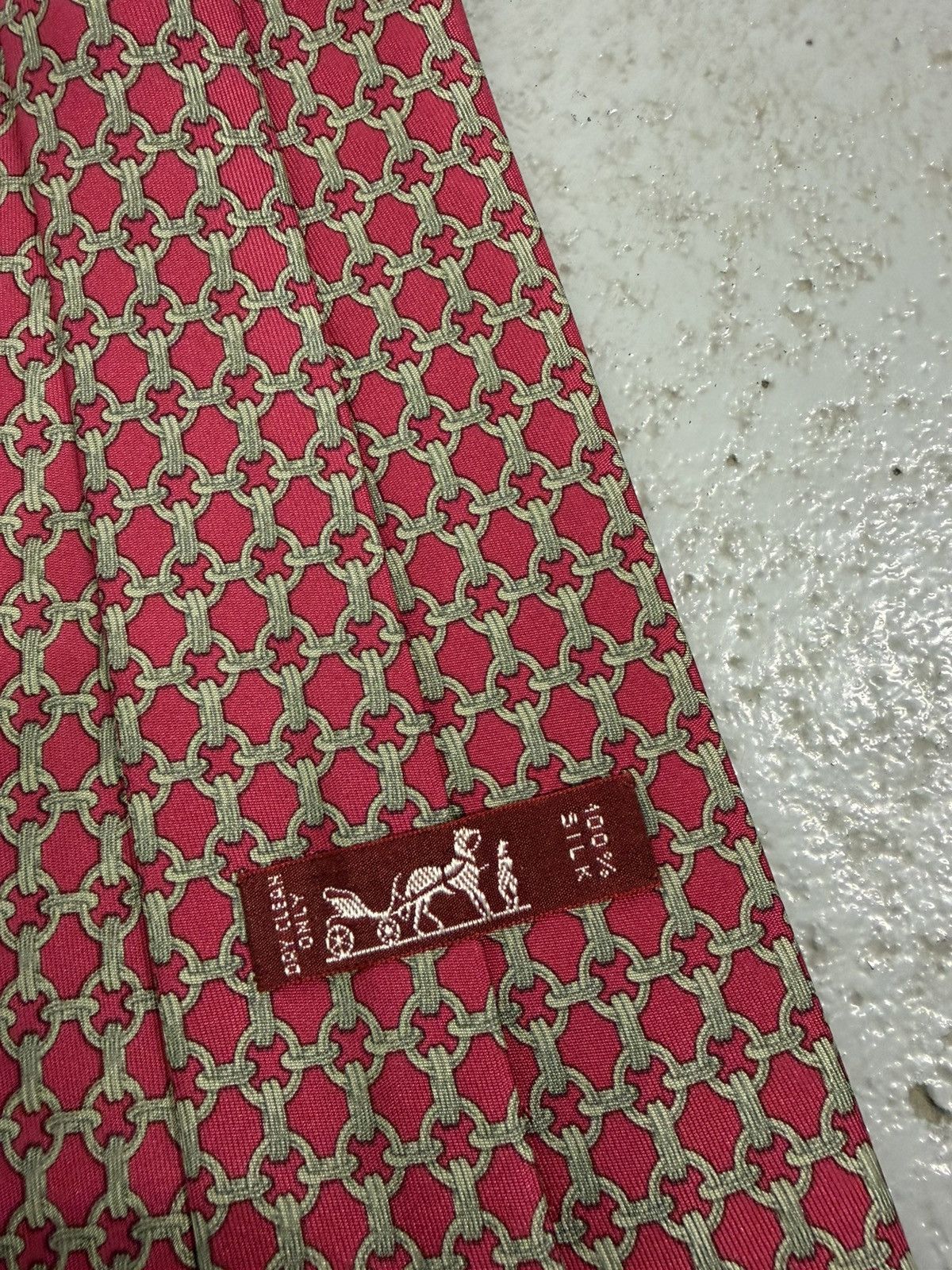 Hermes Hermes Silk Tie Size ONE SIZE - 5 Thumbnail
