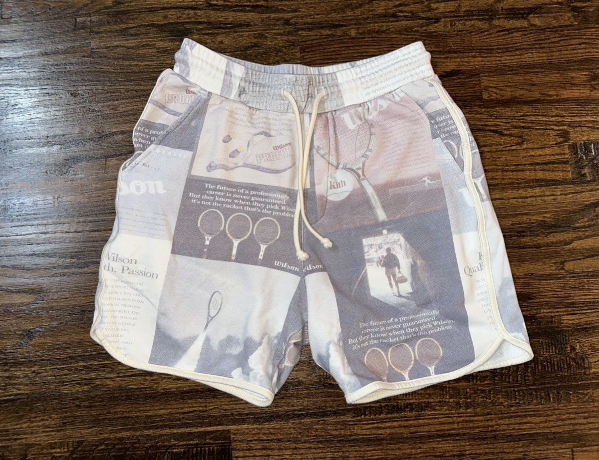 image of Kith For Wilson Graphic Jordan Short Size Xs Summer 2023 in Beige, Men's