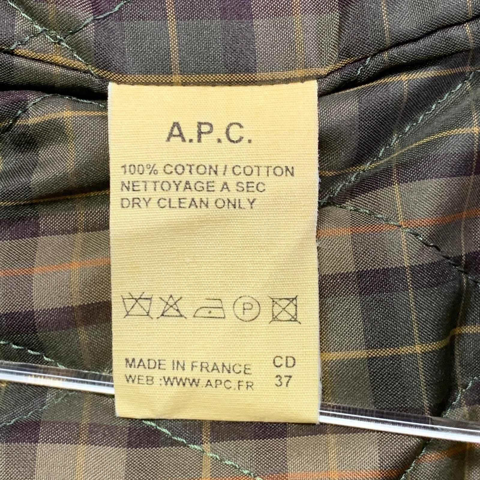 A.P.C. A.P.C Beige Cotton Moleskin Blouson Hidden Placket Jacket Size US S / EU 44-46 / 1 - 10 Thumbnail