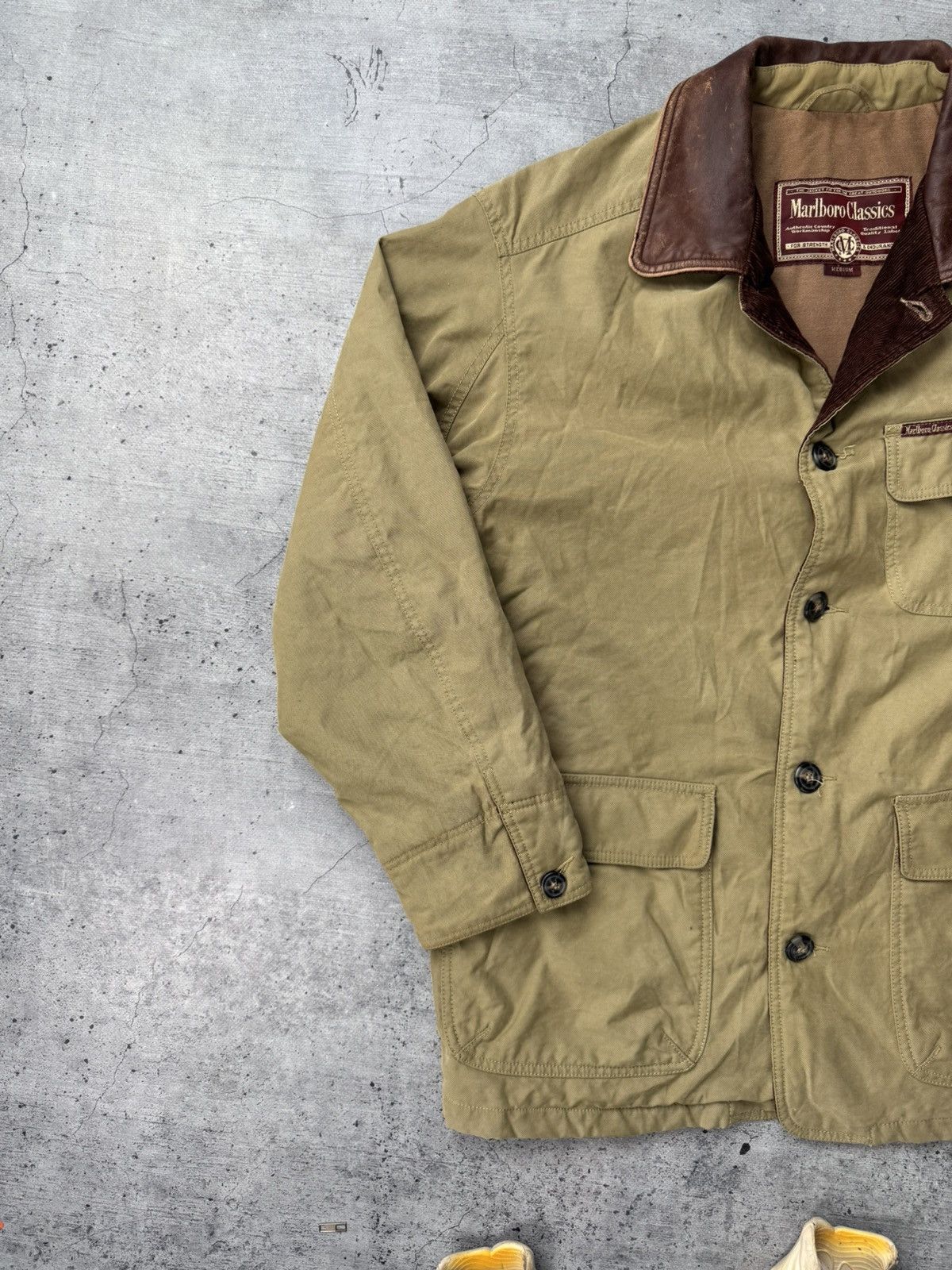 Marlboro Classics Marlboro Classics Vintage 90s Lined Trucker Work Jacket Size US M / EU 48-50 / 2 - 2 Thumbnail