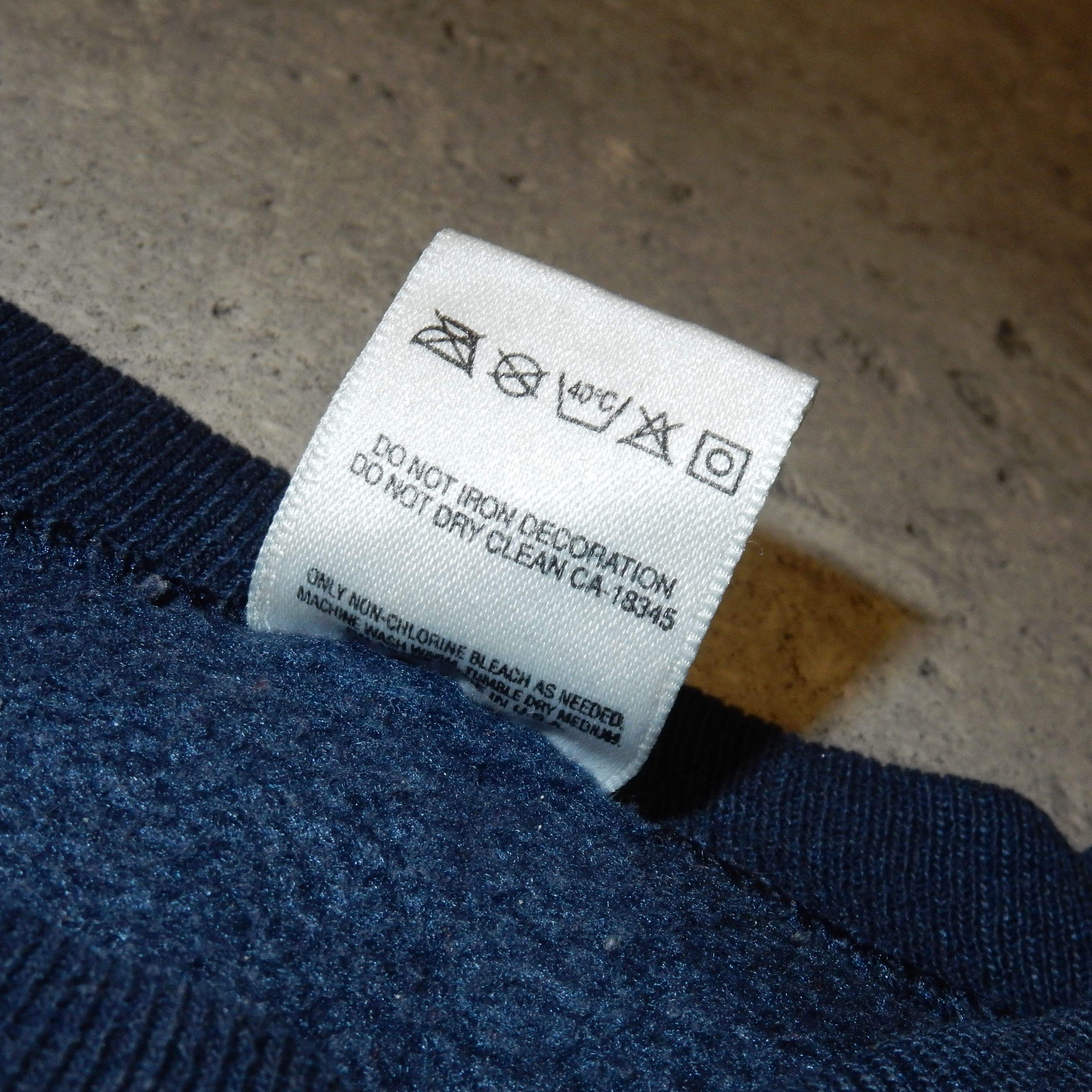 Fruit Of The Loom × Vintage Brew Thru vintage 90's FOTL navy sweatshirt - XL Size US XL / EU 56 / 4 - 4 Thumbnail