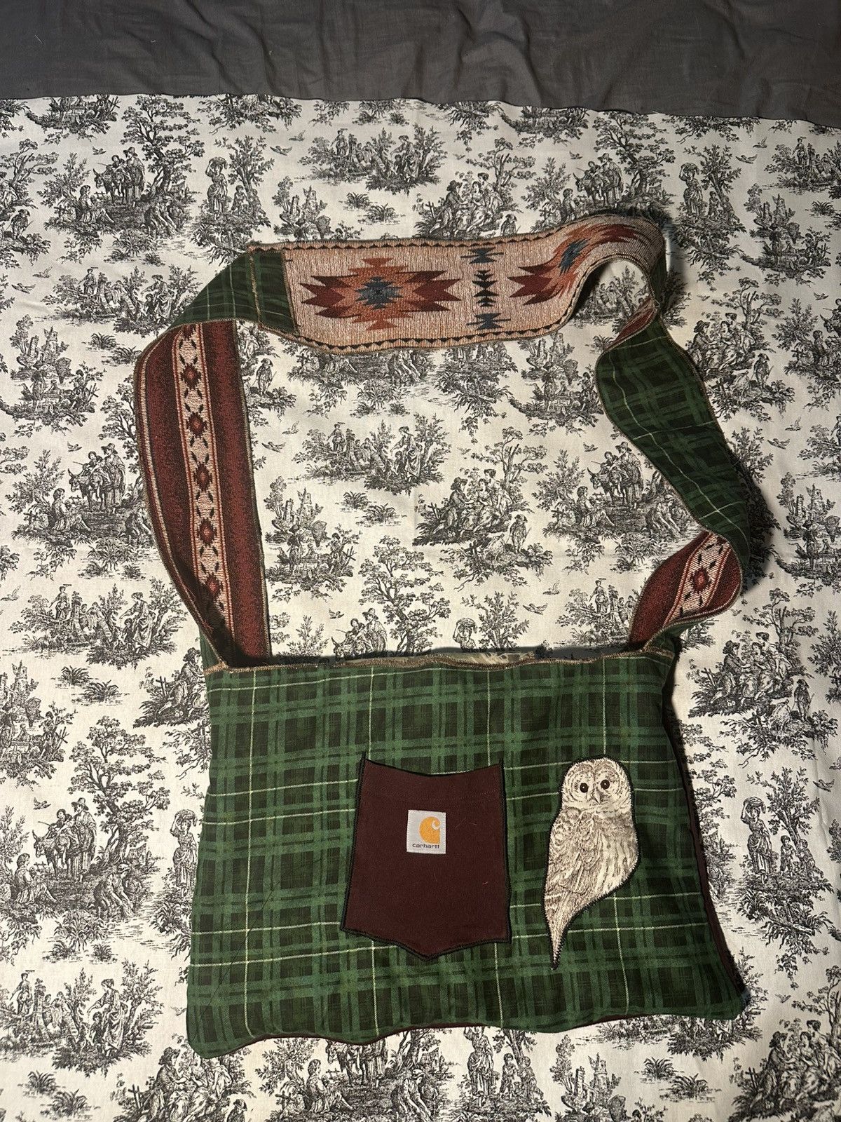 Handmade hand made bag made from familiar materials Size ONE SIZE - 2 Thumbnail