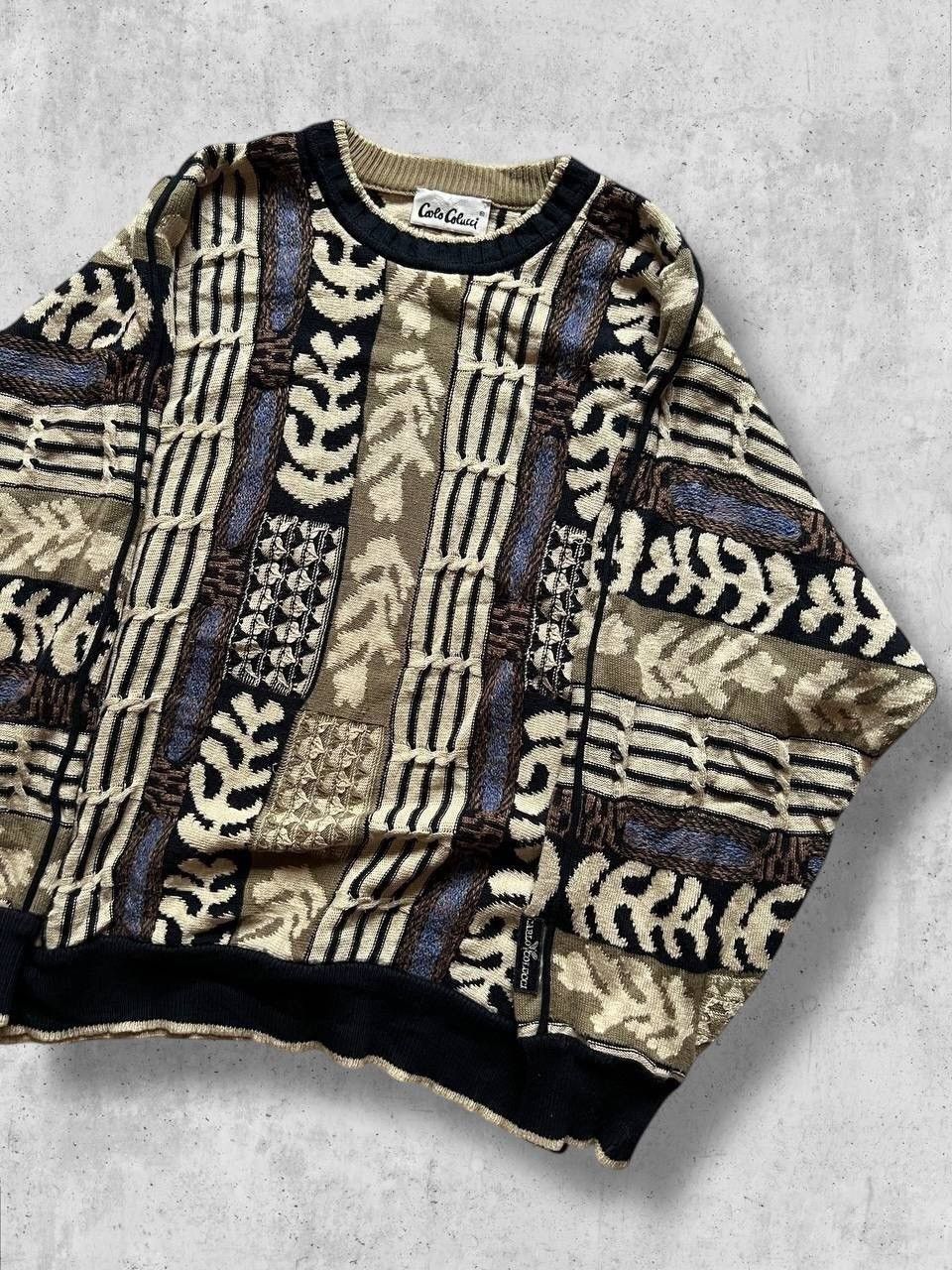Carlo Colucci Carlo Colucci coloured vintage sweater sweatshirt wool Size US L / EU 52-54 / 3 - 3 Thumbnail