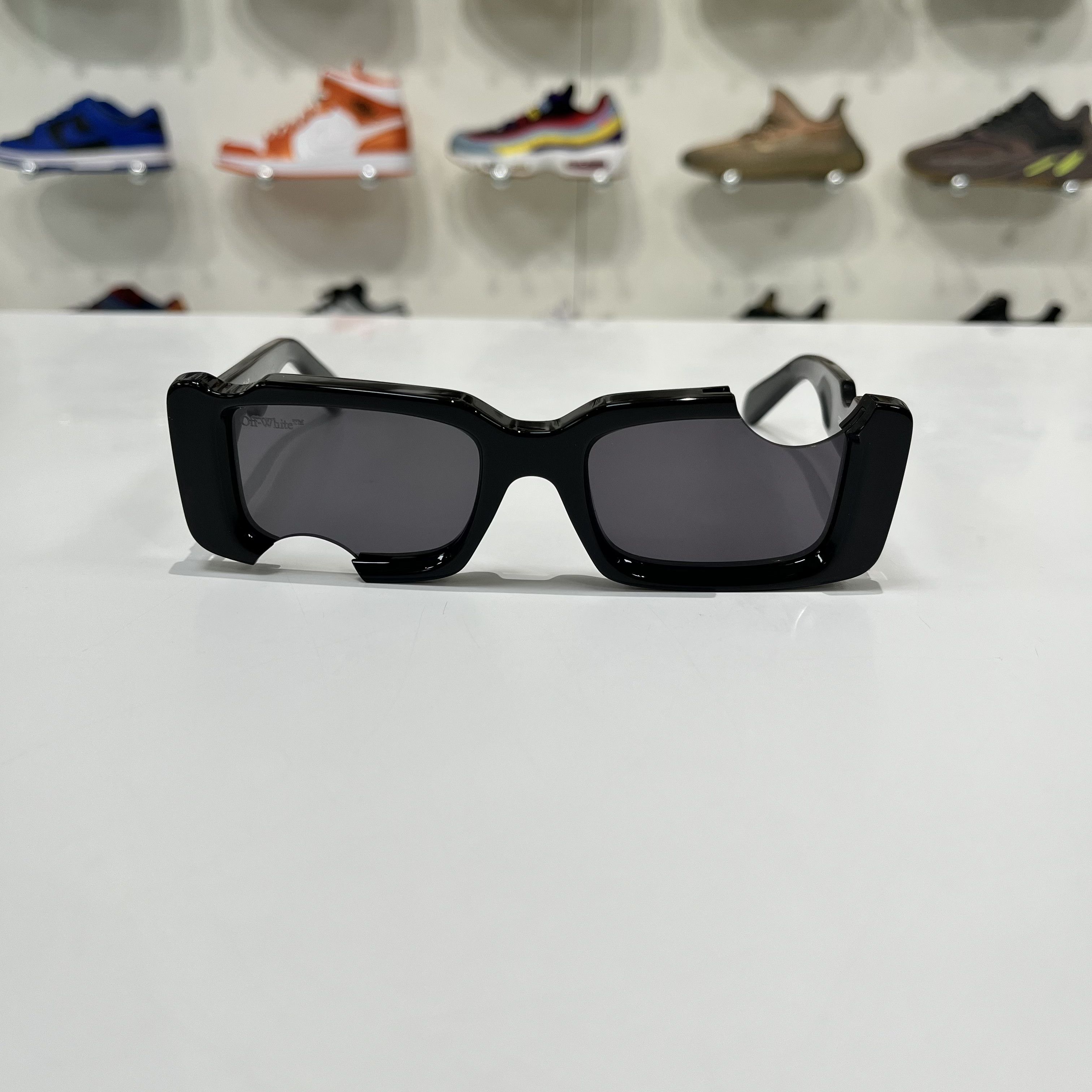 Off-White Off-White Cady Cut-Out Rectangular-Frame Sunglasses