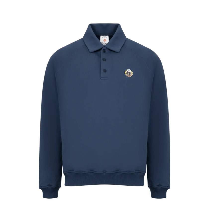 Casablanca o1h1sh11225 Collar Sweatshirt in Blue Size US XXL / EU 58 / 5 - 1 Thumbnail
