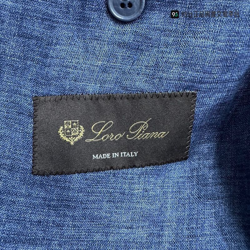 Loro Piana Loro Piana Blue Linen Lapel Long. Size US L / EU 52-54 / 3 - 5 Thumbnail