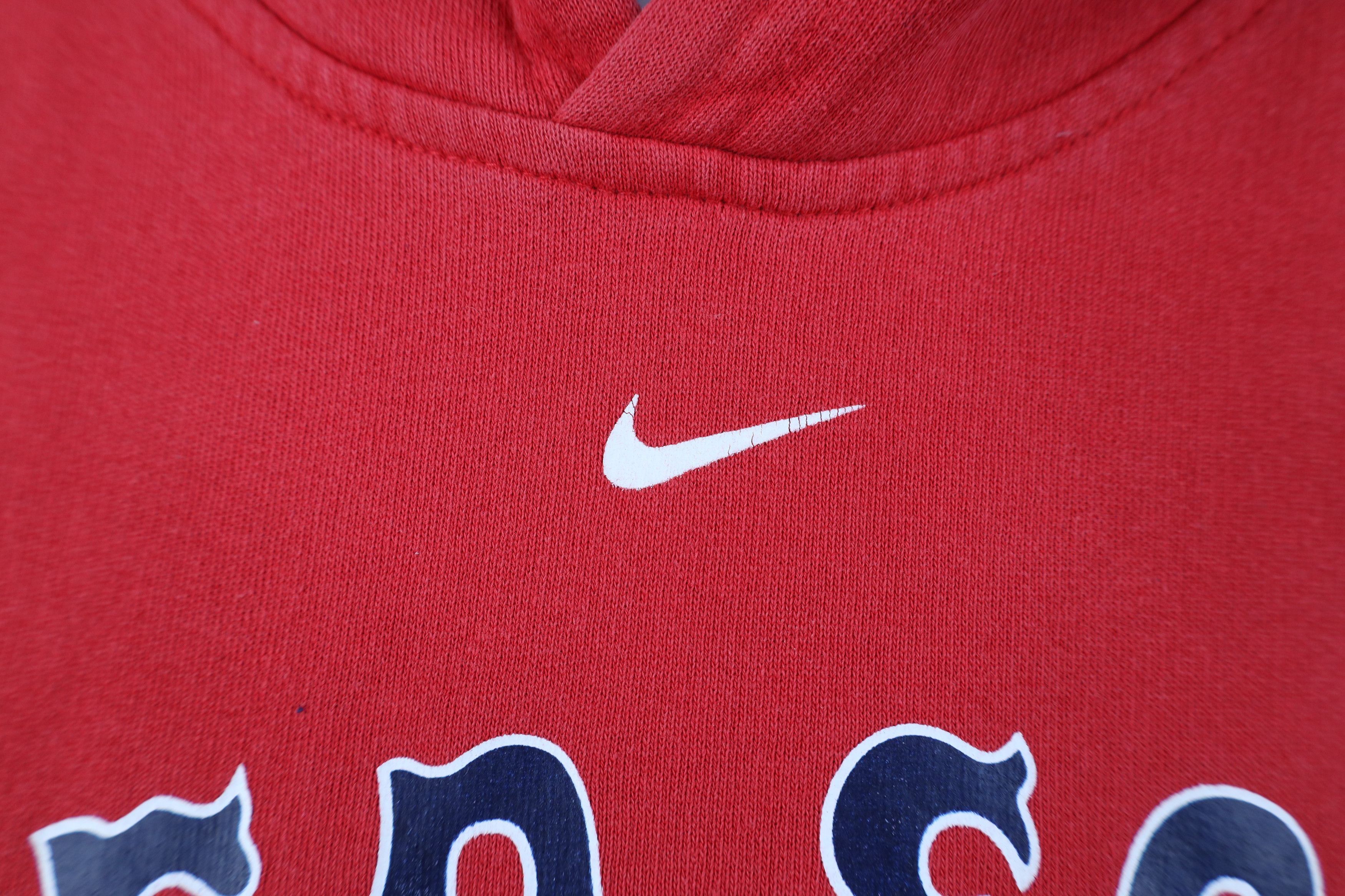 Nike Vintage Nike Swoosh Boston Red Sox Baseball Hoodie Red Size S / US 4 / IT 40 - 5 Thumbnail
