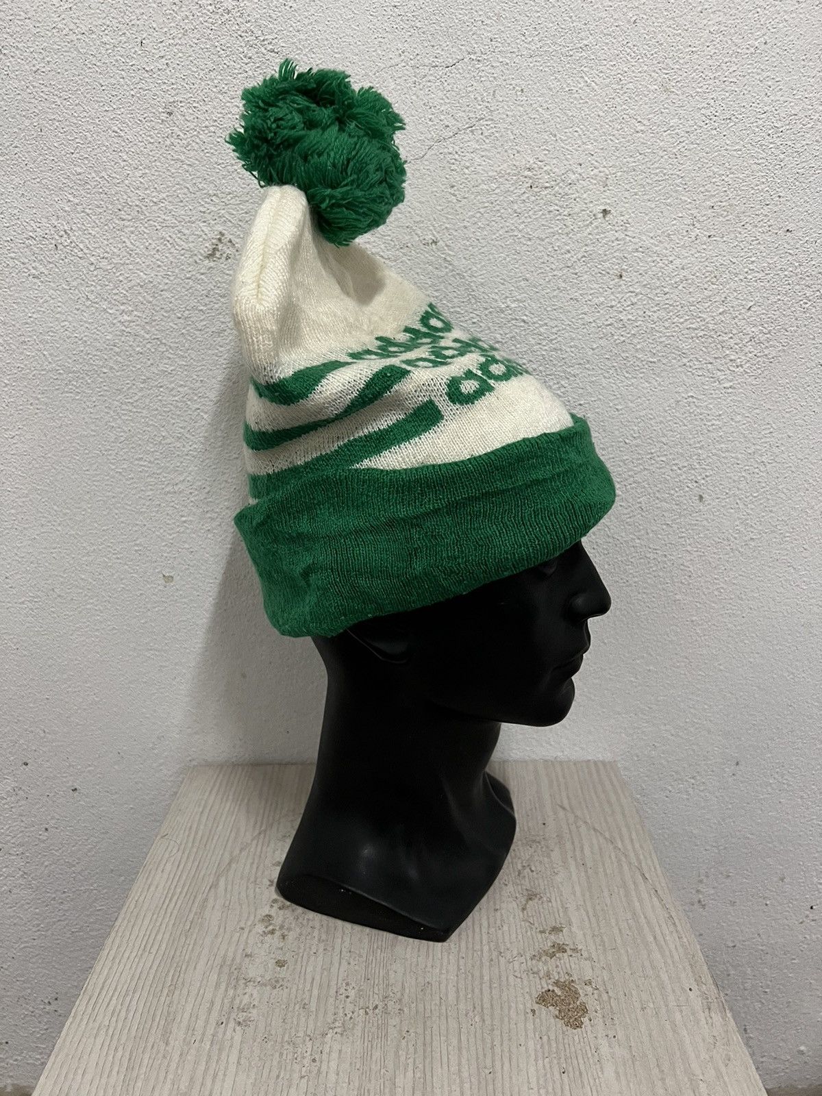 Adidas × Vintage Vintage Adidas Spell Out Beanie Hat Size ONE SIZE - 4 Thumbnail