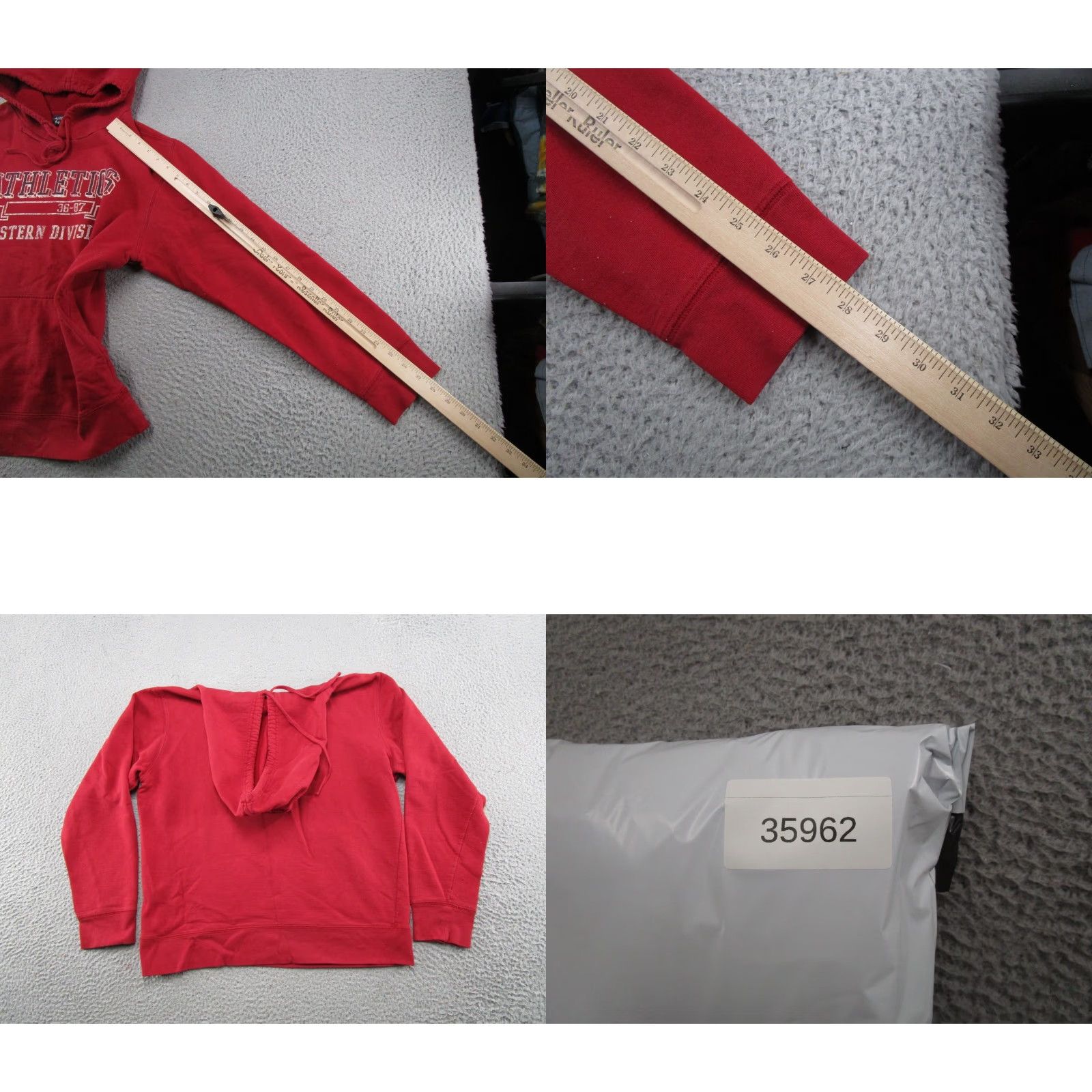 Aeropostale VINTAGE Aeropostale Pullover Hoodie Hoodie Men size M Red 90s Sports Grunge Casual Hooded Size US M / EU 48-50 / 2 - 8 Thumbnail