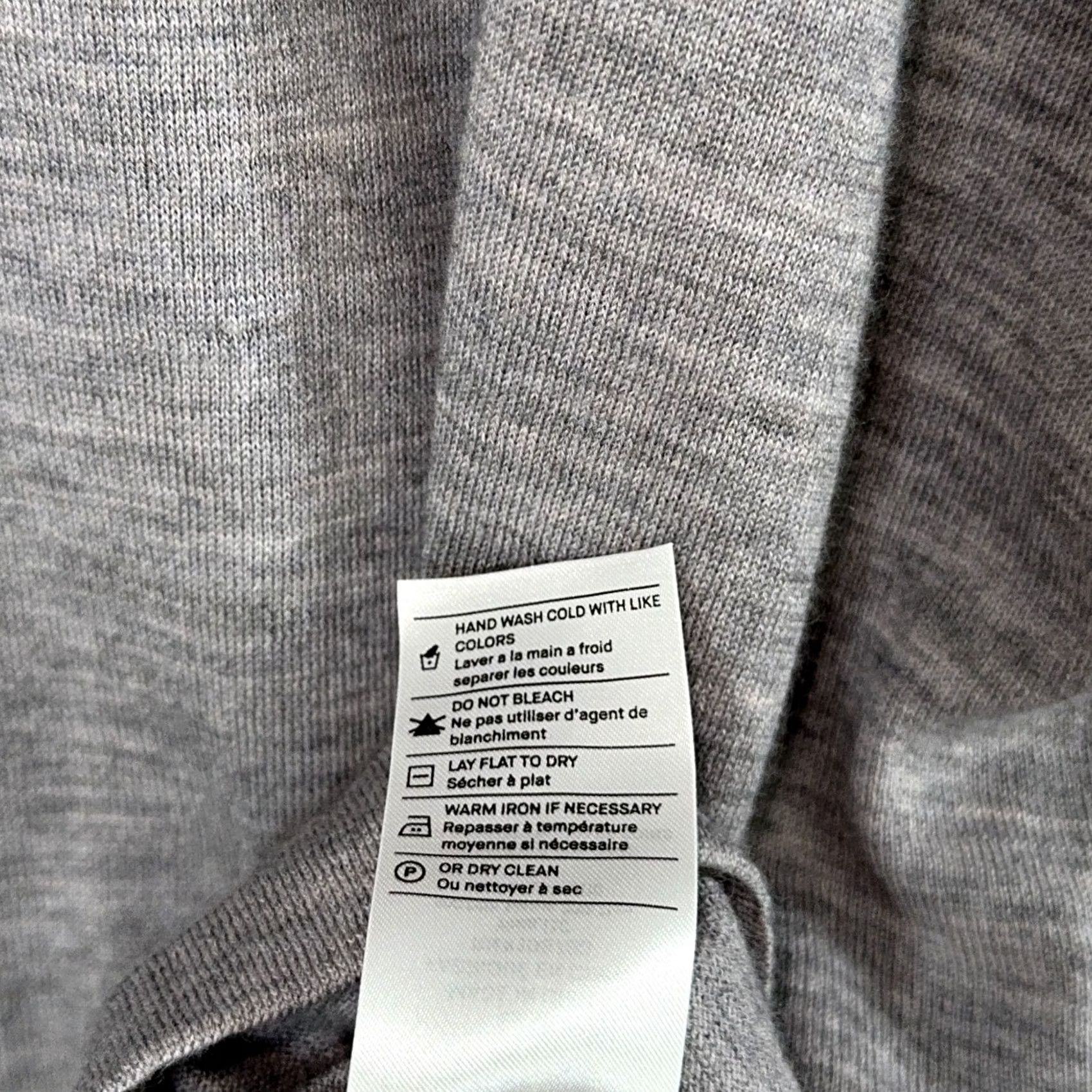 Vince Vince Hoodie Mens Large Gray Cashmere Wool Pullover Sweatshirt Sweater Size US L / EU 52-54 / 3 - 7 Thumbnail
