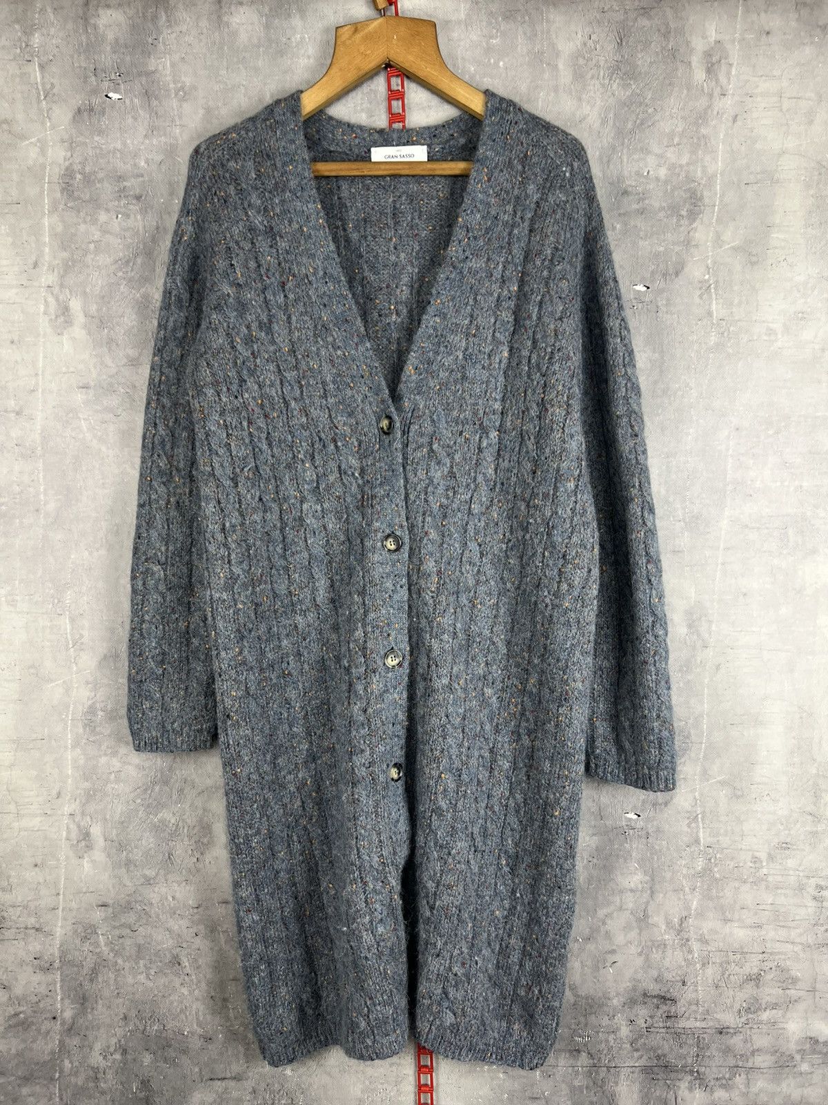 Gran Sasso Gran Sasso Alpaca Women Long Cardigan Size 46 Size L / US 10 / IT 46 - 1 Thumbnail