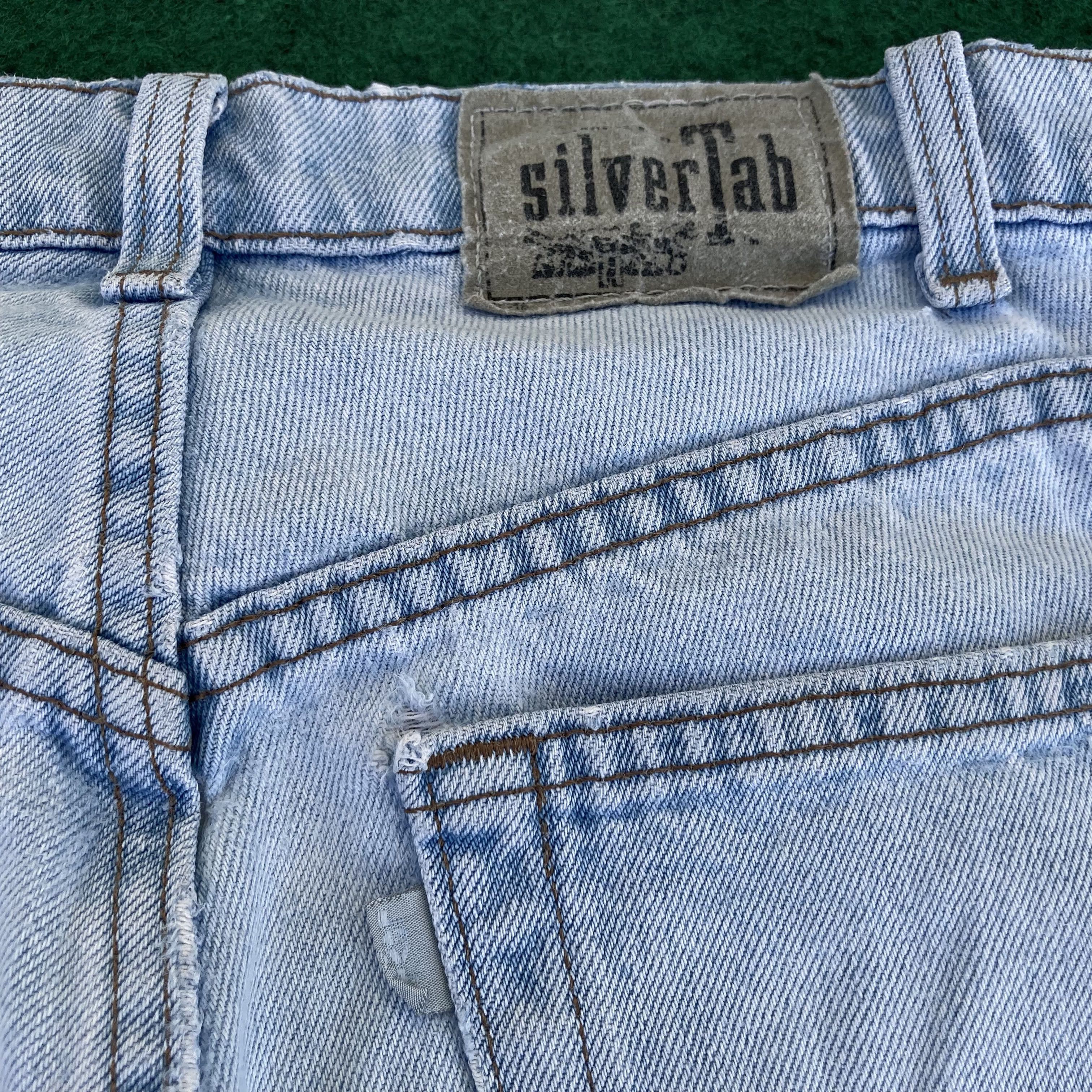 Levi's × Vintage Vtg Levis Silvertab Loose Baggy Sz 33 90s Ripped 90s Jeans Size US 33 - 9 Thumbnail